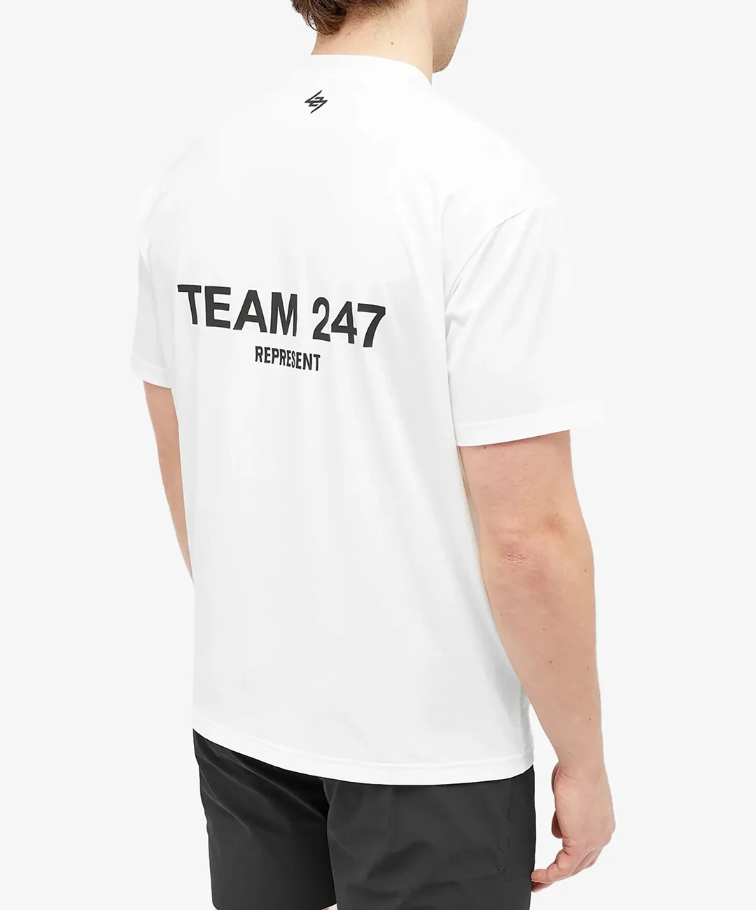 REPRESENT | TEAM 247 OVERSIZED T-SHIRT { FLAT WHITE - Image 3