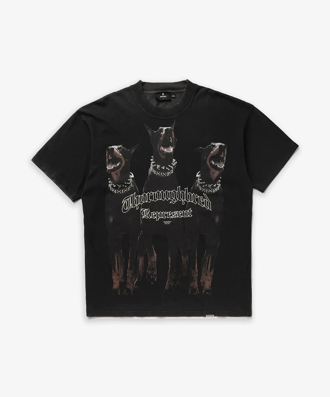 REPRESENT | THOROUGHBRED T-SHIRT { VINTAGE BLACK - Image 4