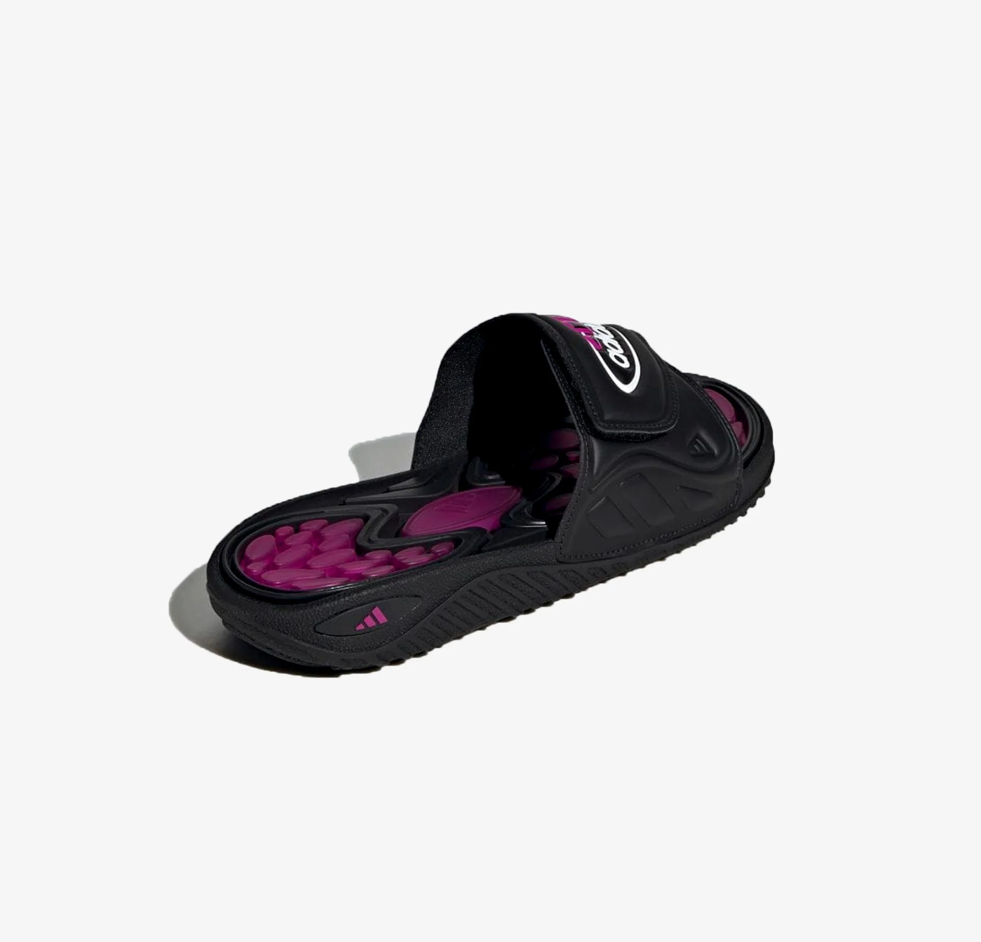 Adidas Originals | REPTOSSAGE SLIDE { CORE BLACK / VIVID PINK - Image 3