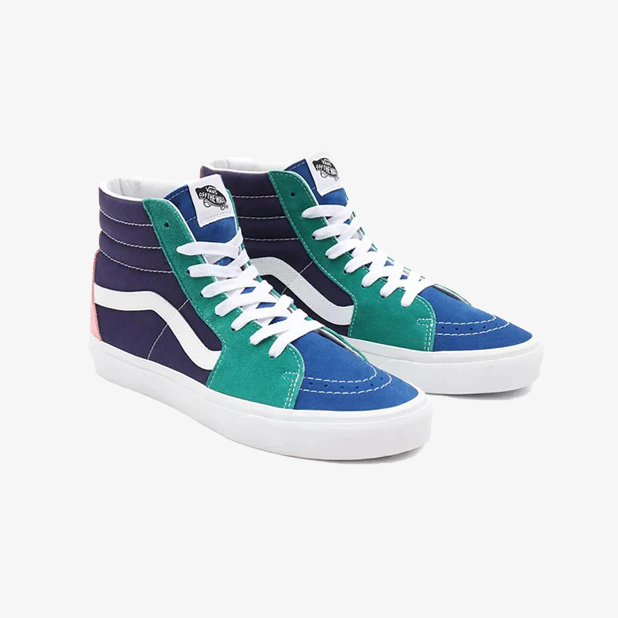Vans | RETRO COURT SK8-HI { GREEN/WHITE/BLUE - Image 2