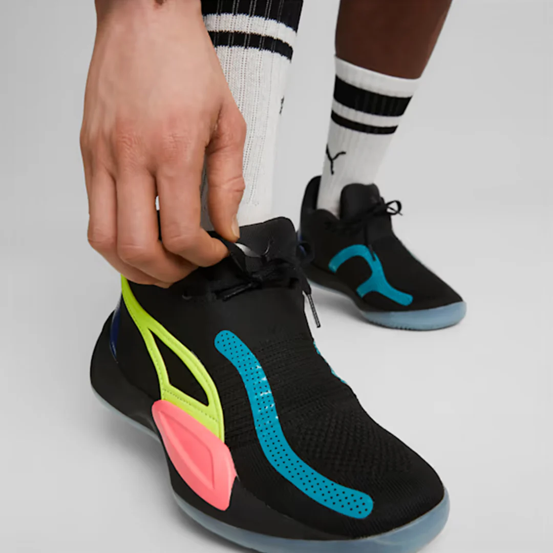 Puma | RISE NITRO { BLACK/SUNSET GLOW - Image 2