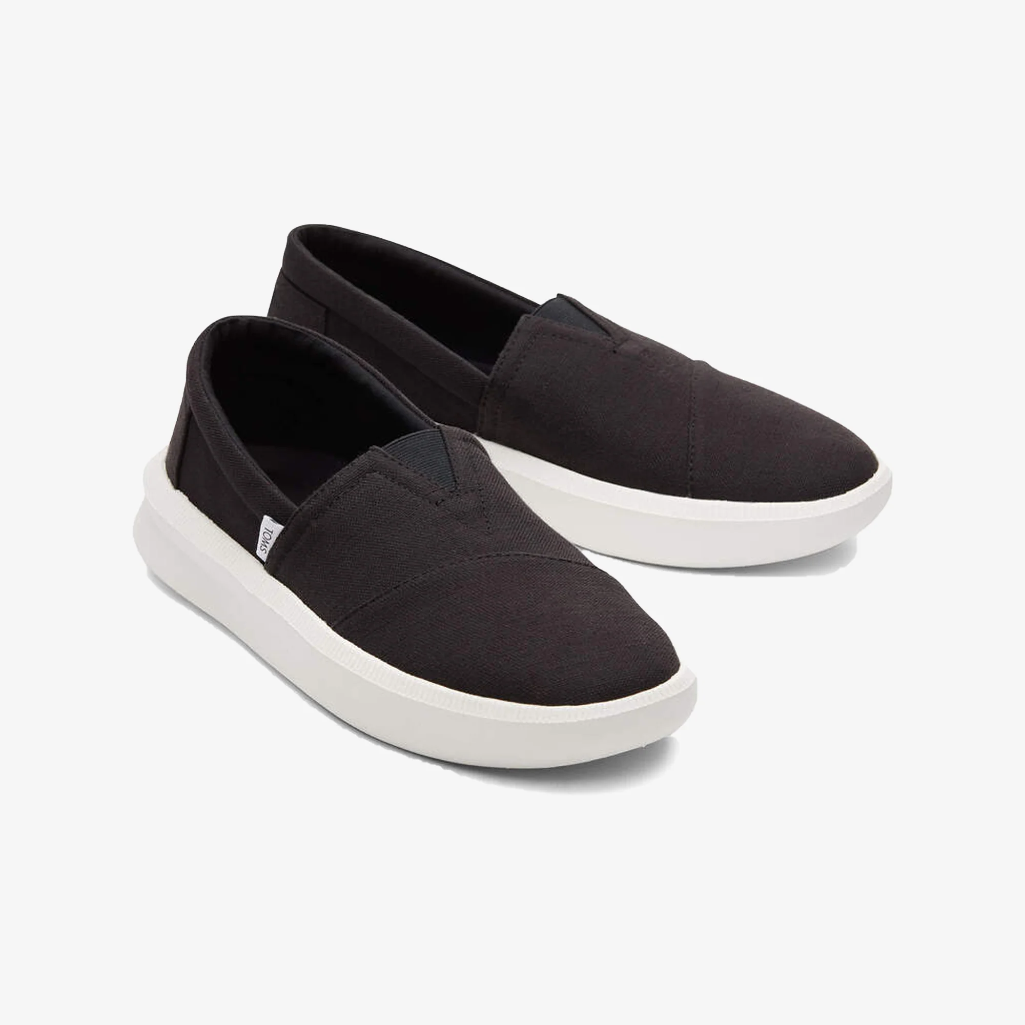 Toms | ROVER TRAINERS RECYCLED COTTON { BLACK - Image 2