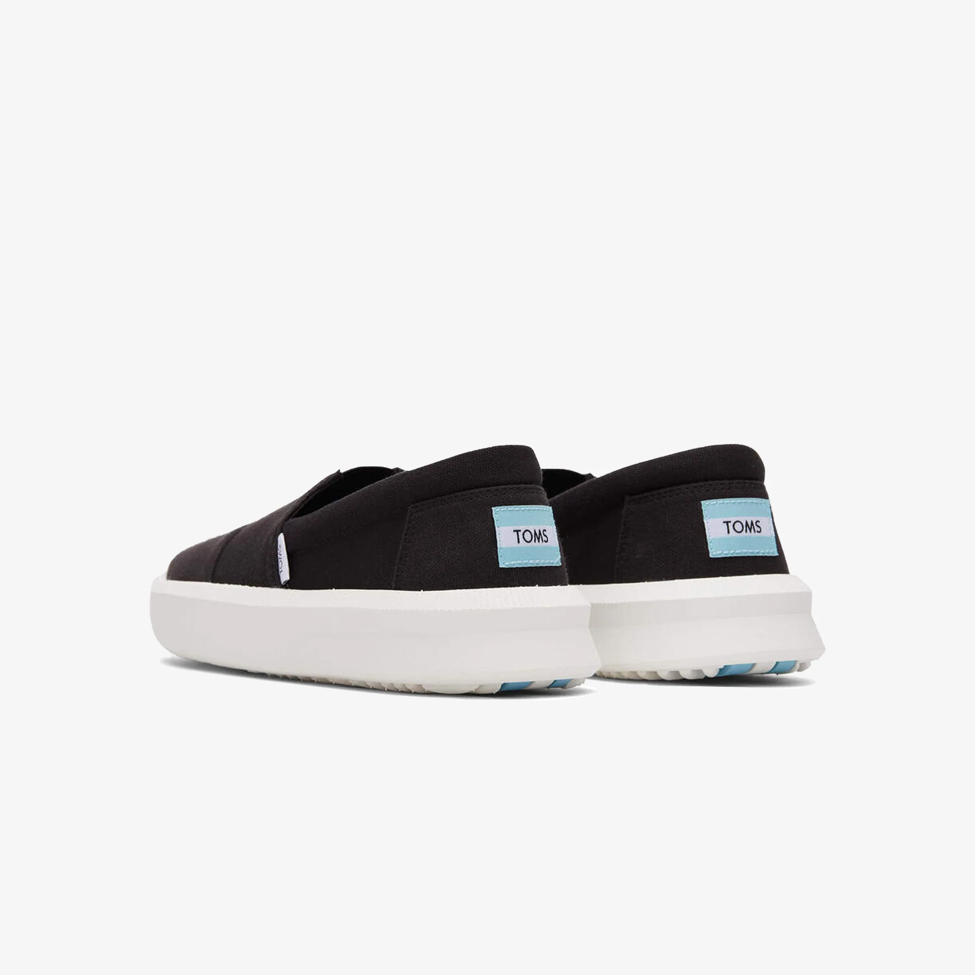 Toms | ROVER TRAINERS RECYCLED COTTON { BLACK - Image 3
