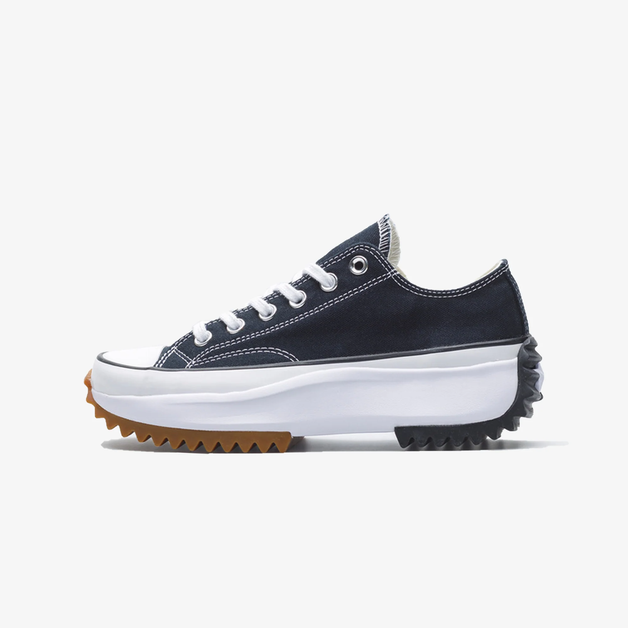 Converse | RUN STAR HIKE CANVAS PLATFORM { BLACK/WHITE - Image 2