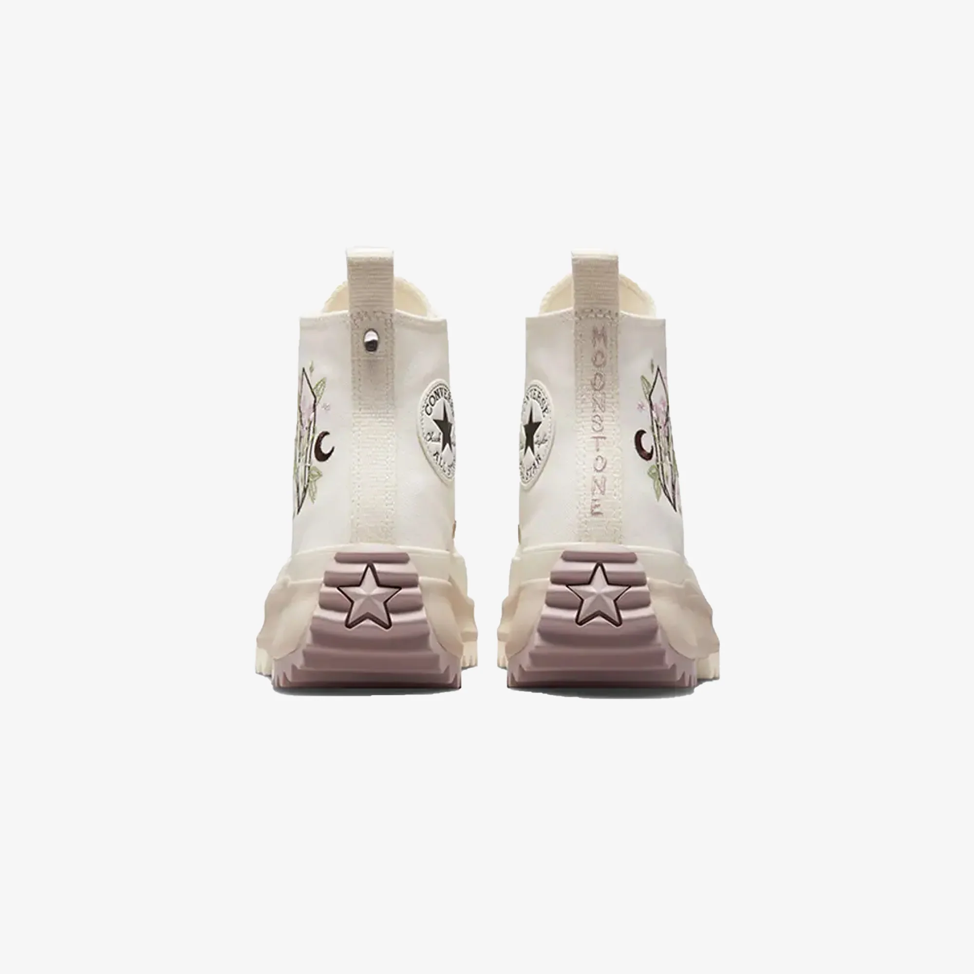Converse | RUN STAR HIKE PLATFORM EMBROIDERED CRYSTALS { VINTAGE WHITE - Image 3