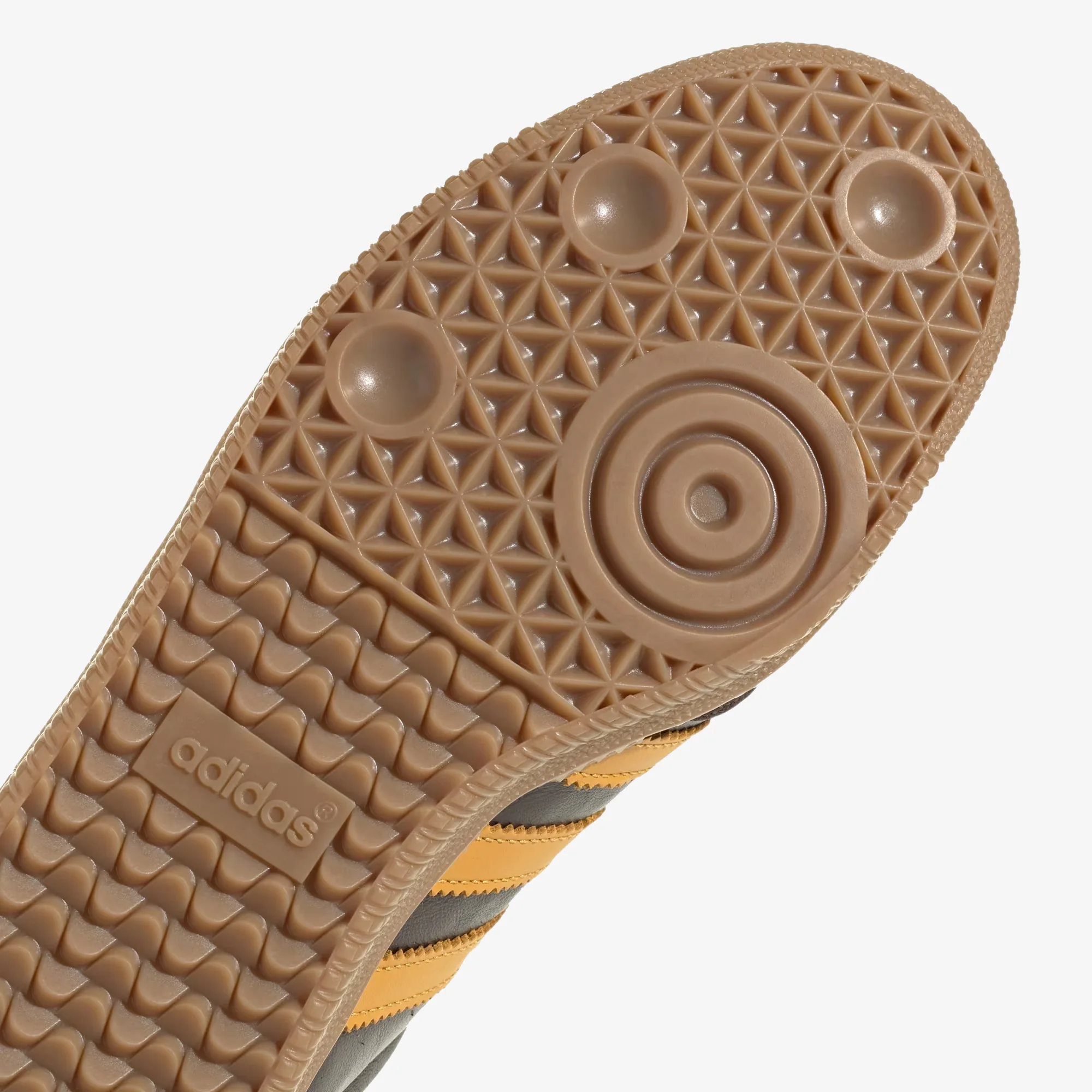Adidas Originals | SAMBA OG { DARK BROWN/PRELOVED YELLOW F23/GUM - Image 5