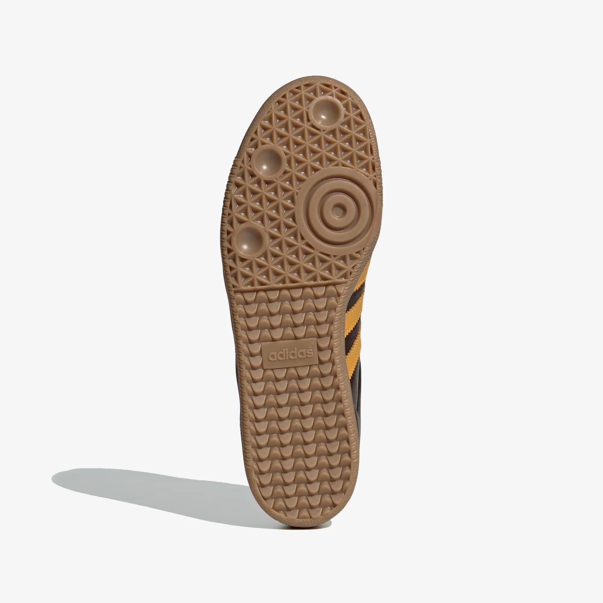 Adidas Originals | SAMBA OG { DARK BROWN/PRELOVED YELLOW F23/GUM - Image 6