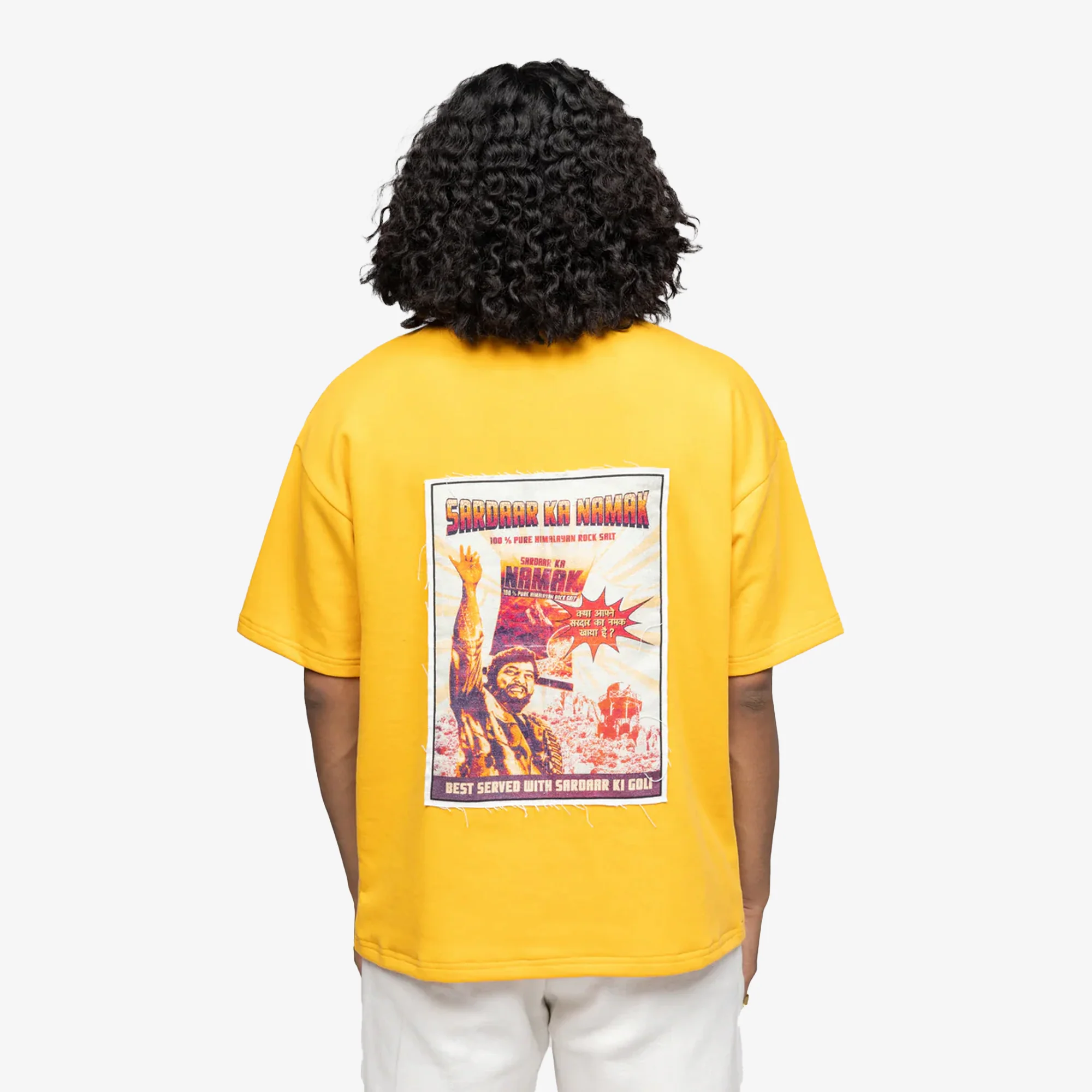 F A R A K | SARDAAR KA NAMAK T-SHIRT { YELLOW/YELLOW - Image 3