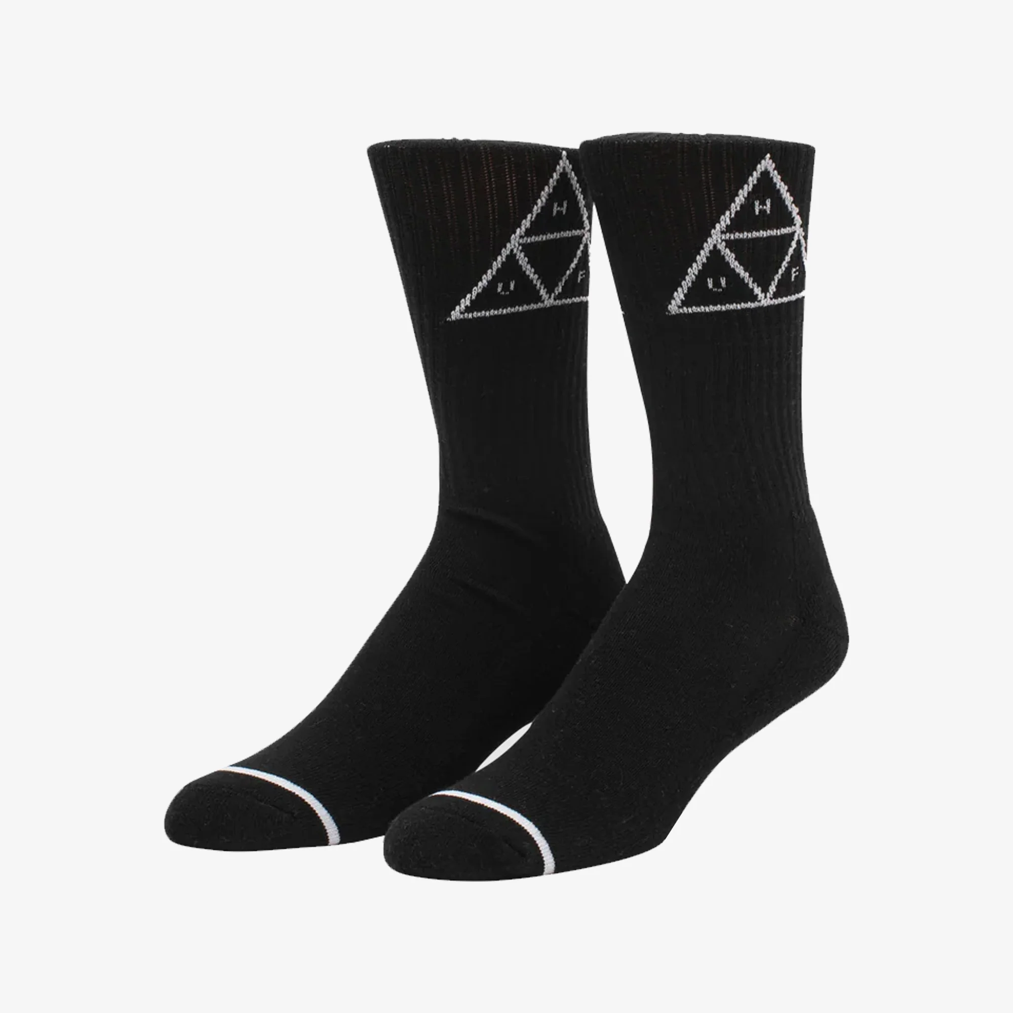 HUF | SET TRIPLE TRIANGLE CREW SOCK { BLACK