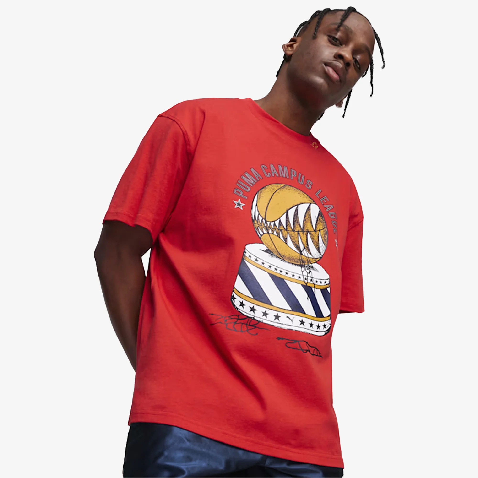 Puma | SHOWTIME BASKETBALL T-SHIRT { RED