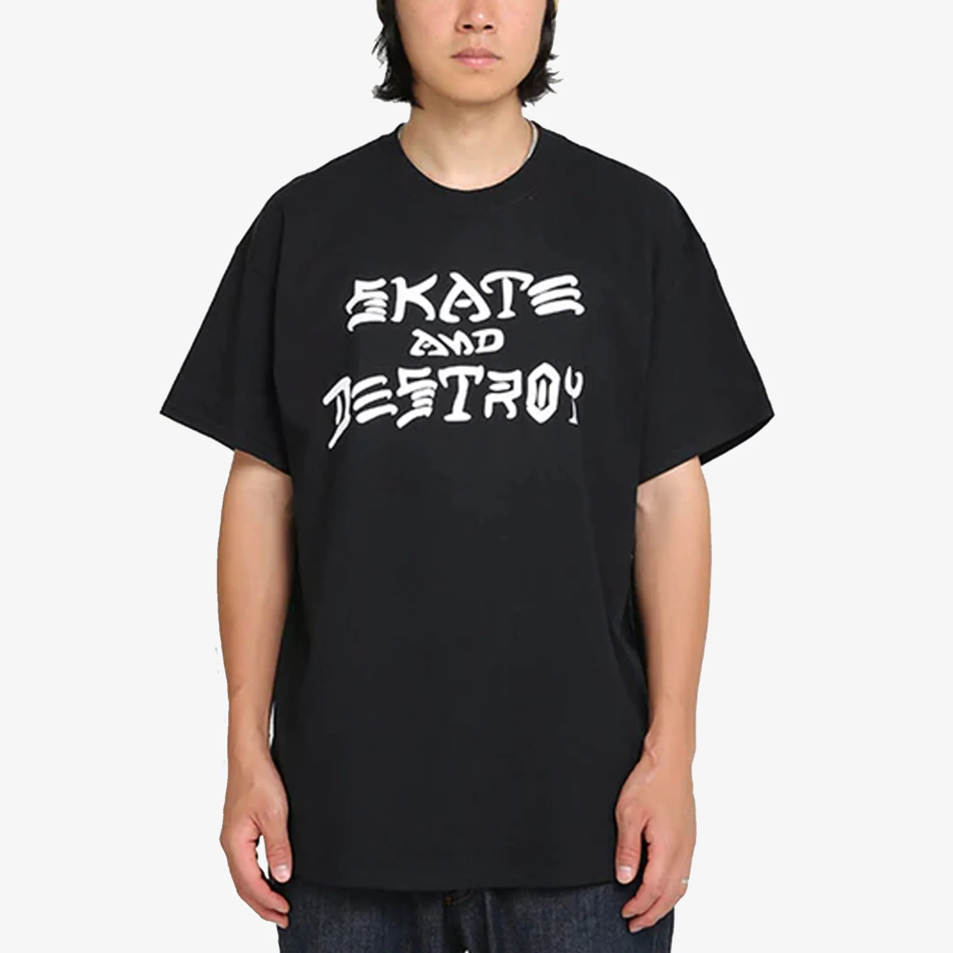 Thrasher | SKATE AND DESTROY { BLACK - Image 3
