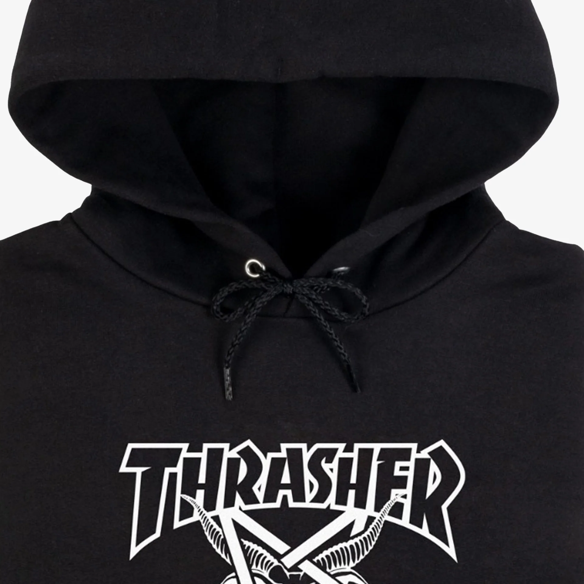 Thrasher | SKATEGOAT HOODIE  { BLACK - Image 2