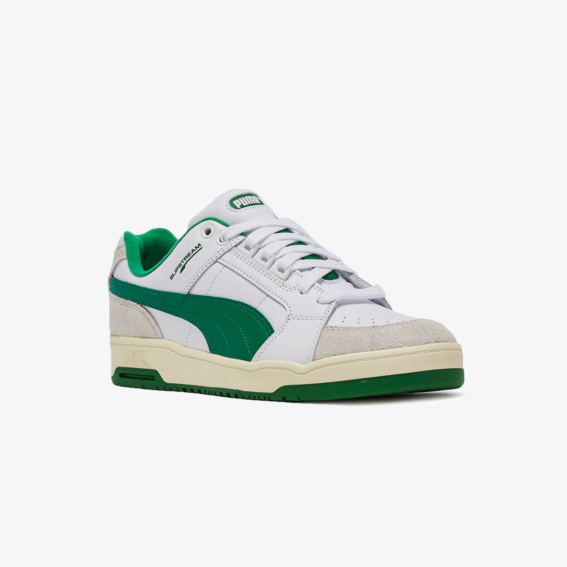 Puma | SLIPSTREAM LOW RETRO { WHITE / GREEN - Image 2