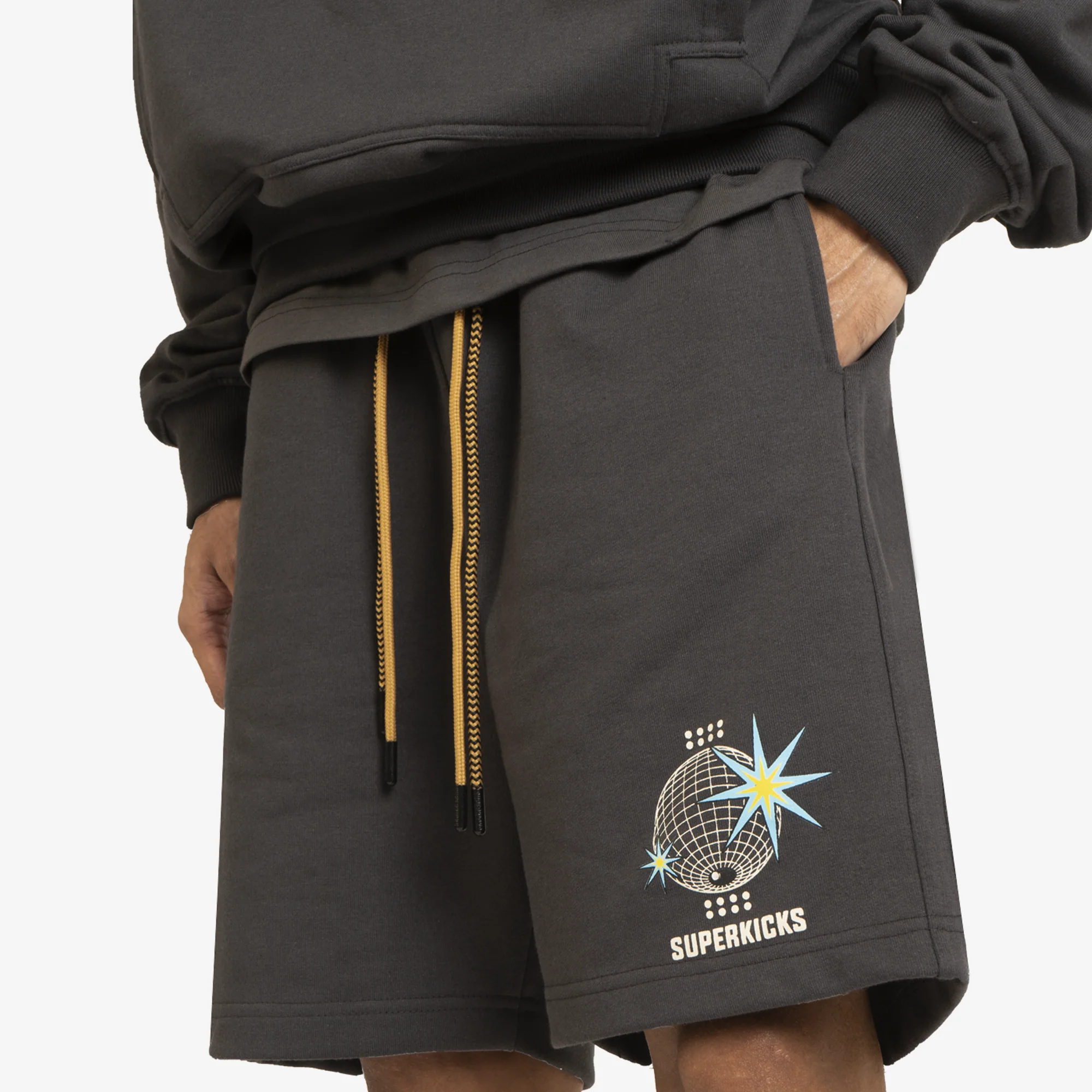 Superkicks | SPACEMAN DISCO SHORTS { ASPHALT