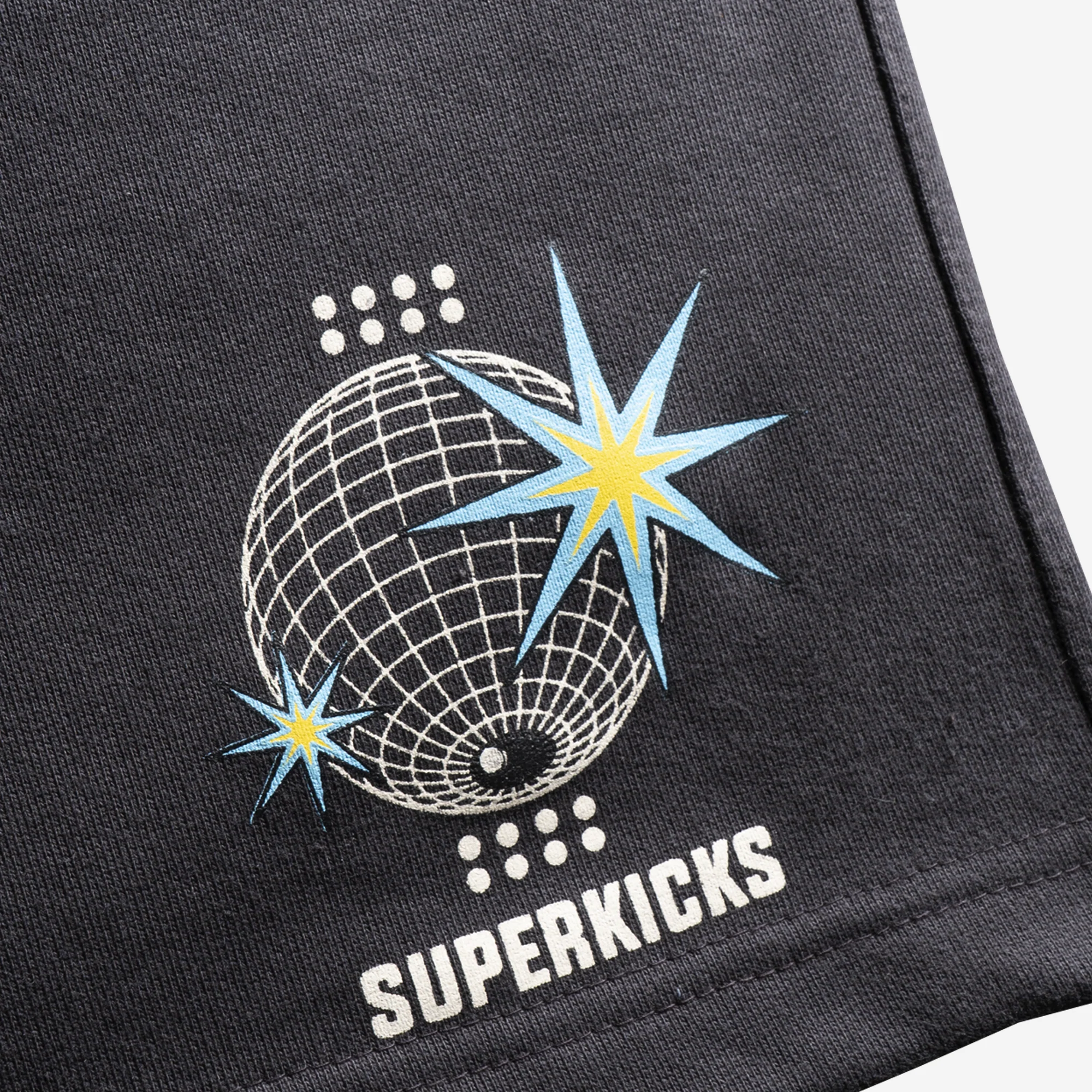 Superkicks | SPACEMAN DISCO SHORTS { ASPHALT - Image 2