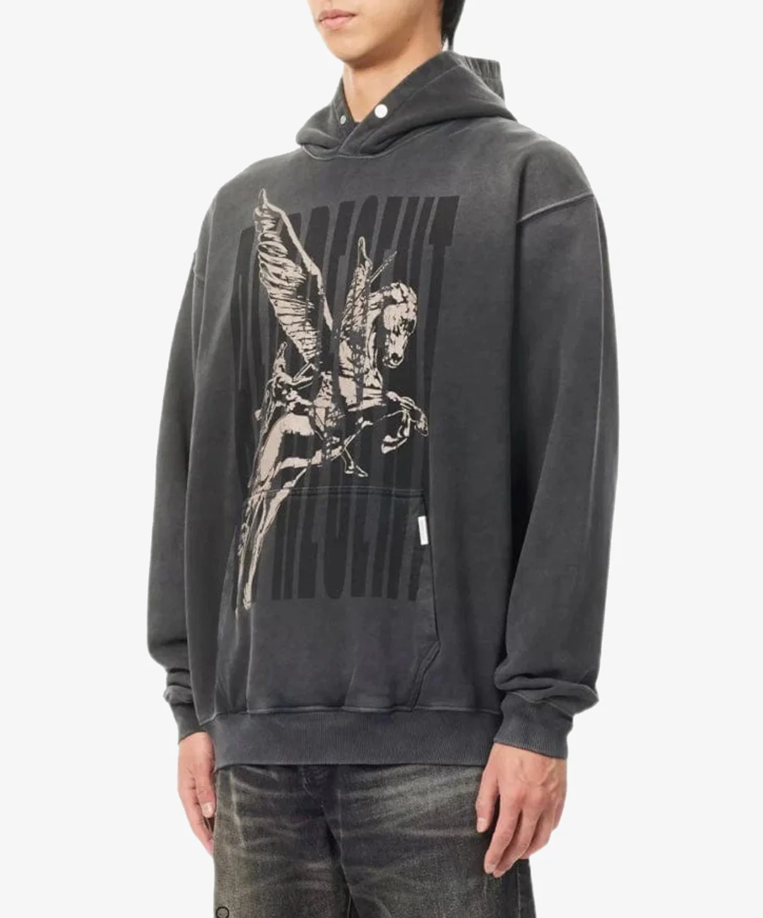 Represent | SPIRITS MASCOT HOODIE { AGED BLACK - Image 2