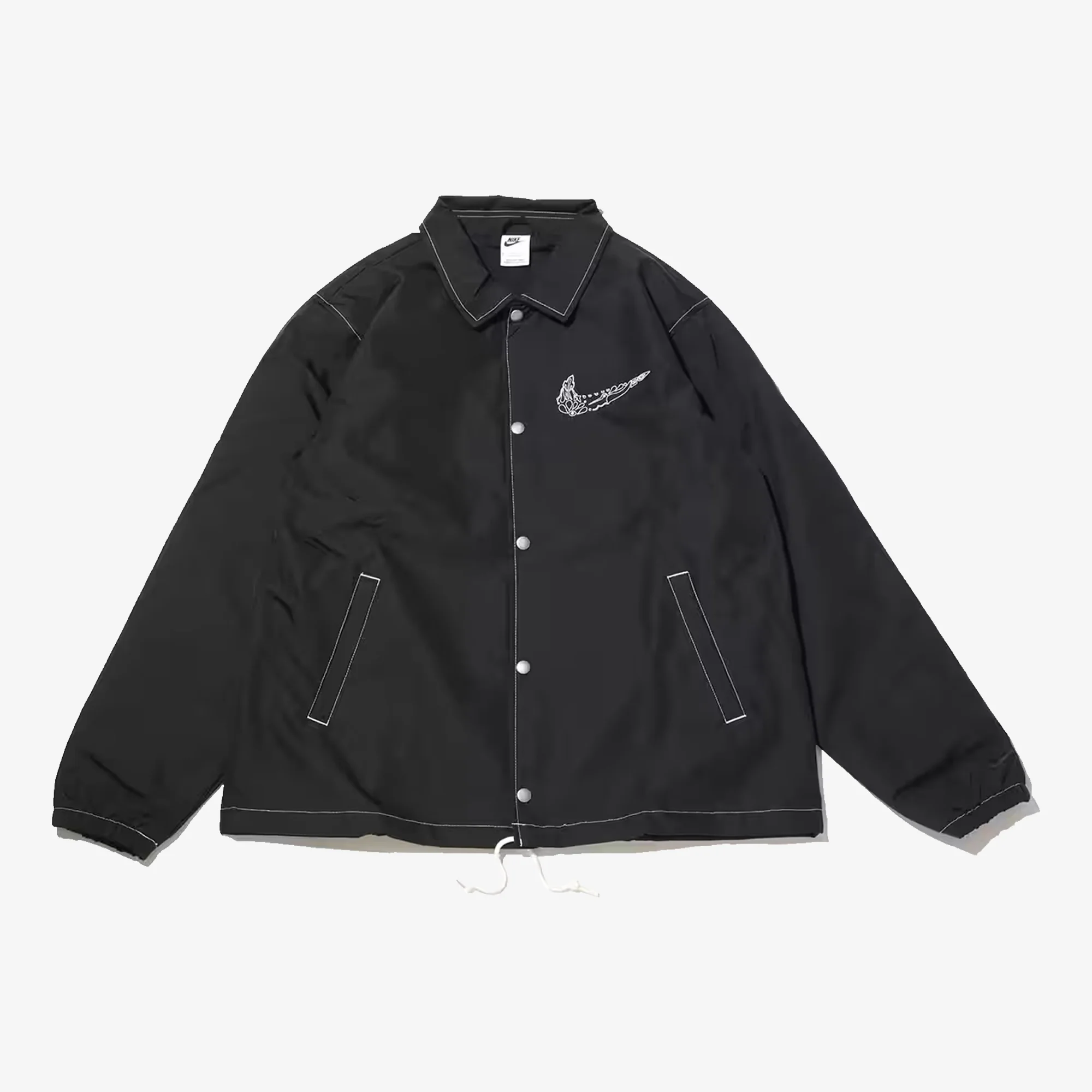 Nike | SPORTSWEAR LOOSE COACHES JACKET { BLACK/SAIL/BLACK