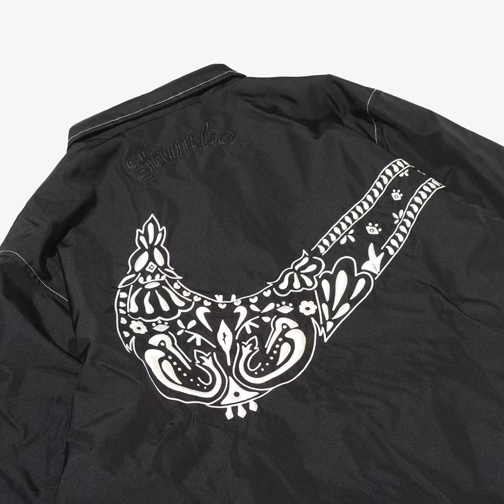 Nike | SPORTSWEAR LOOSE COACHES JACKET { BLACK/SAIL/BLACK - Image 7
