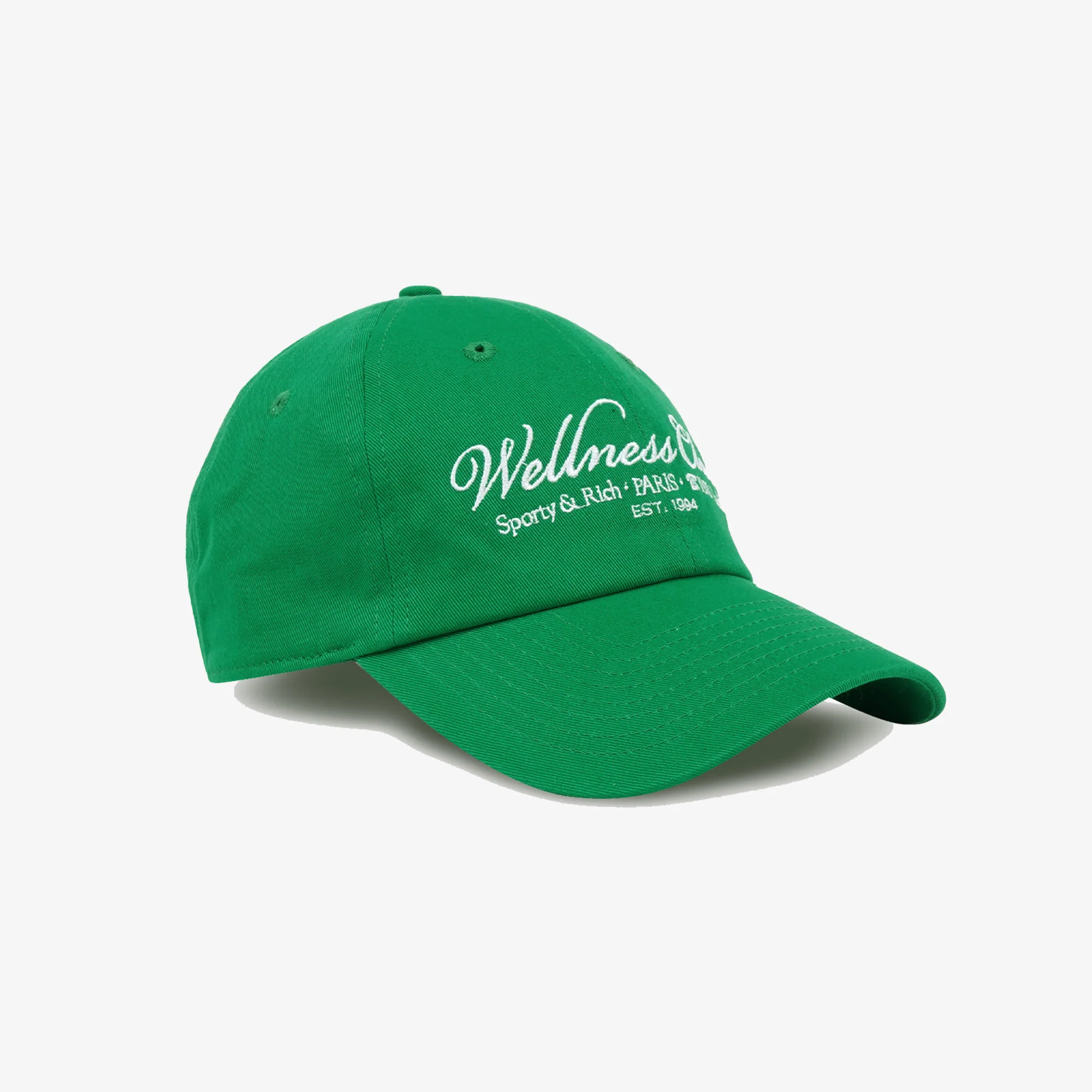SPORTY & RICH | 1800 HEALTH EMBROIDERED HAT { VERDE/WHITE - Image 2