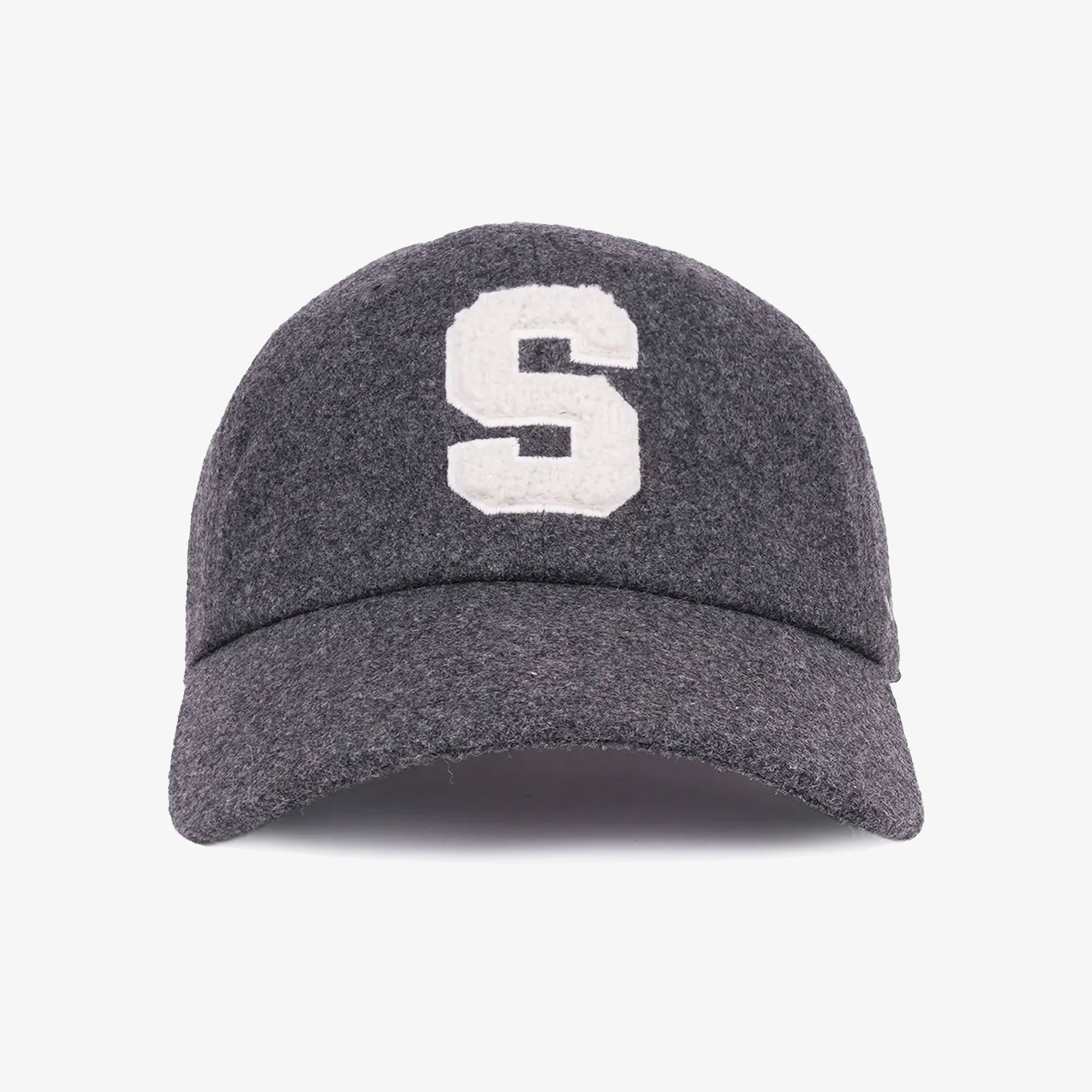 SPORTY & RICH | BOUCLE S WOOL CAP { GREY