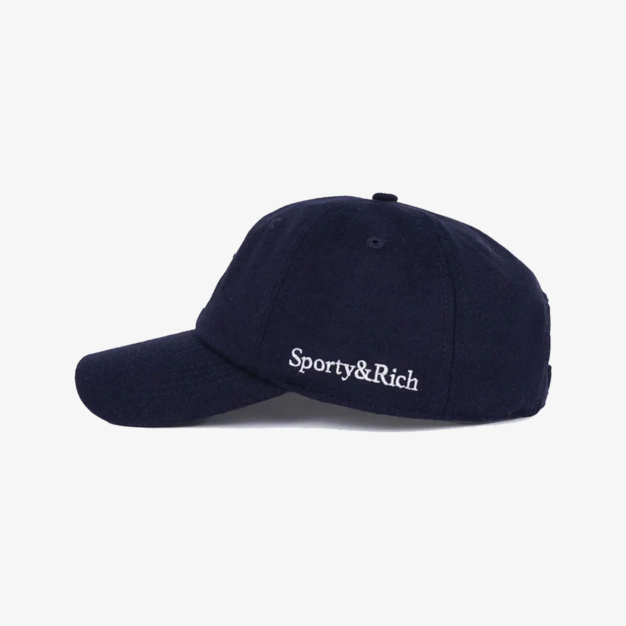 SPORTY & RICH | BOUCLE S WOOL CAP { NAVY - Image 2