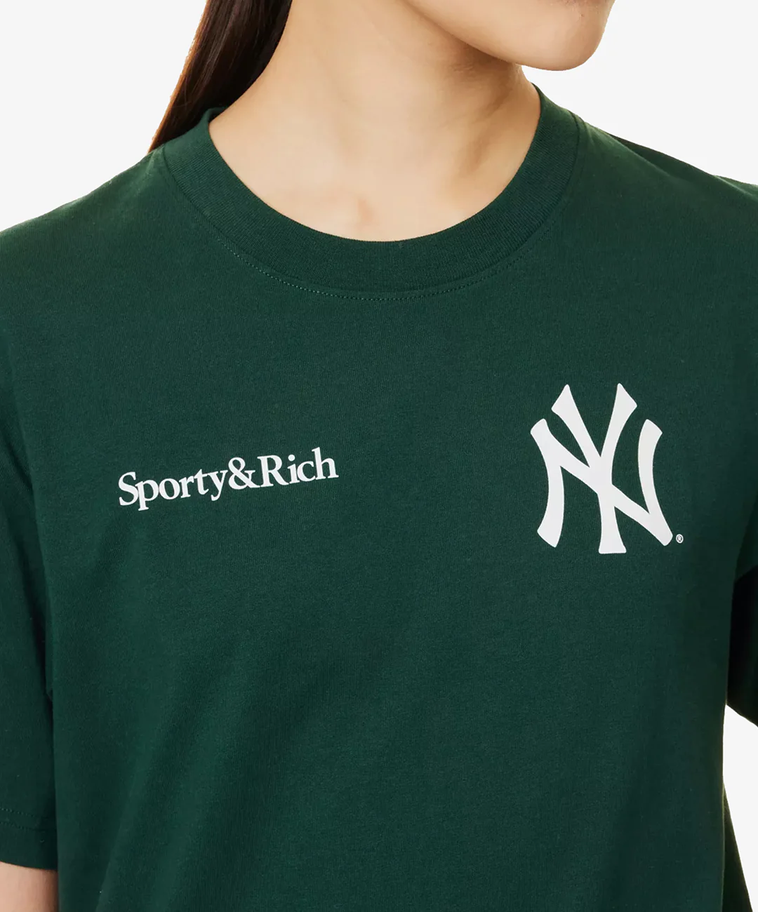 SPORTY & RICH | CHAMPIONS T-SHIRT { GREEN - Image 4