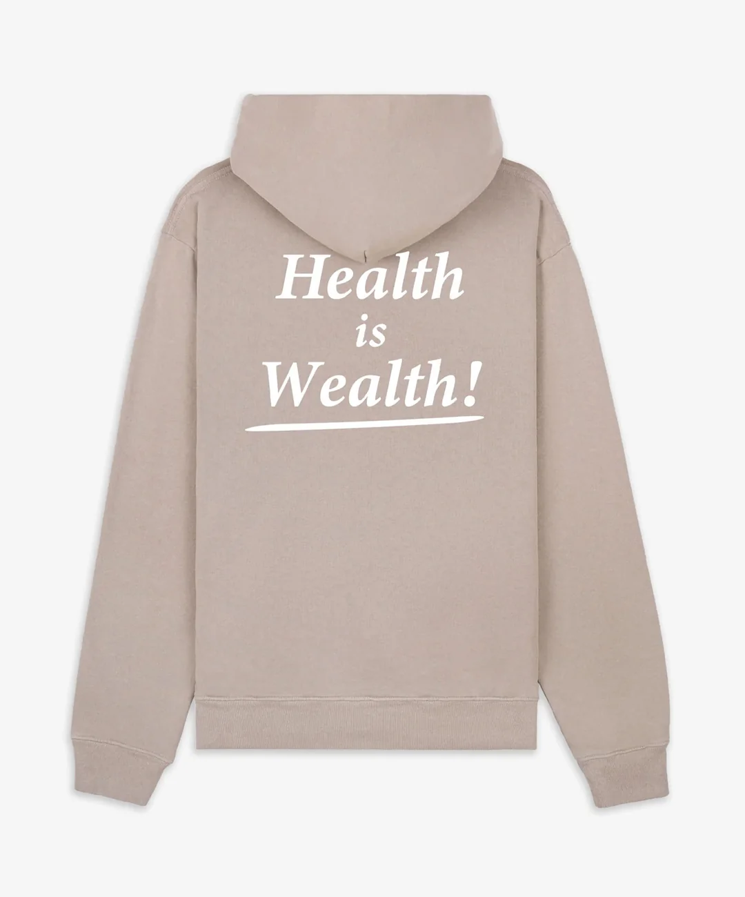 SPORTY & RICH | HEALTH IS WEALTH HOODIE { ELEPHANT/WHITE - Image 2