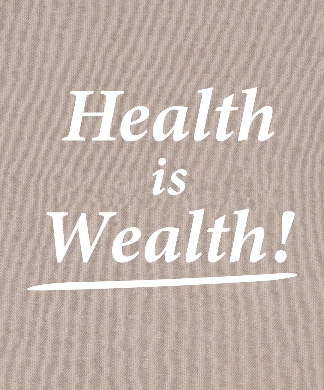 SPORTY & RICH | HEALTH IS WEALTH HOODIE { ELEPHANT/WHITE - Image 4