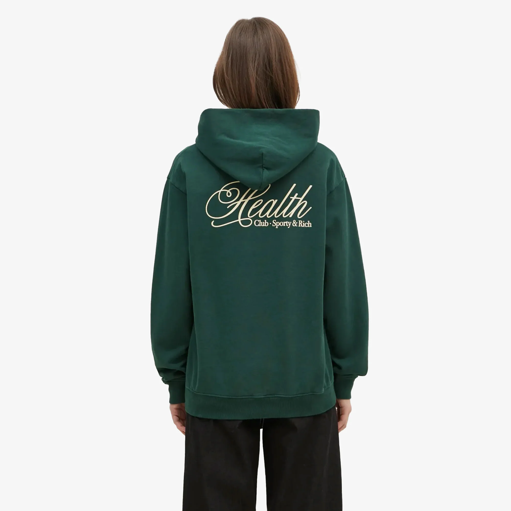 SPORTY & RICH | HEALTH SCRIPT HOODIE { GREEN - Image 4