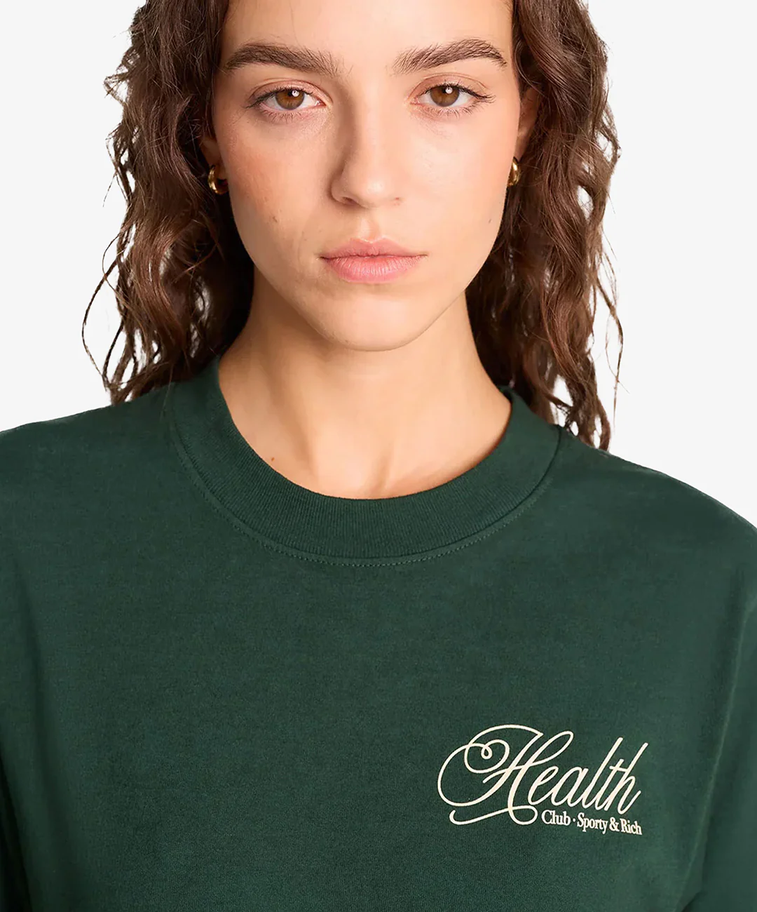 SPORTY & RICH | HEALTH SCRIPT T-SHIRT { GREEN - Image 3