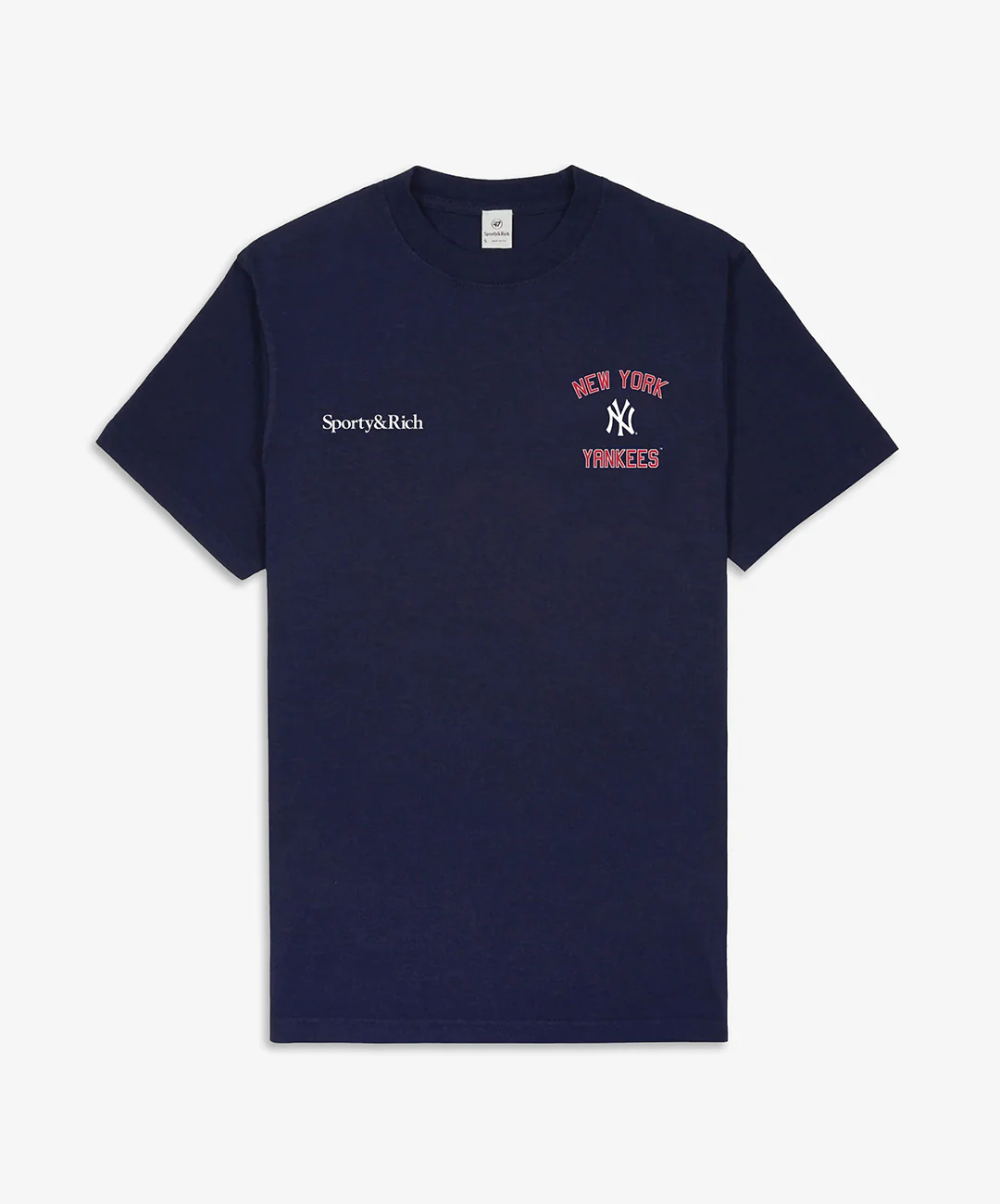 SPORTY & RICH | HOME RUN T-SHIRT { NAVY BLUE - Image 3