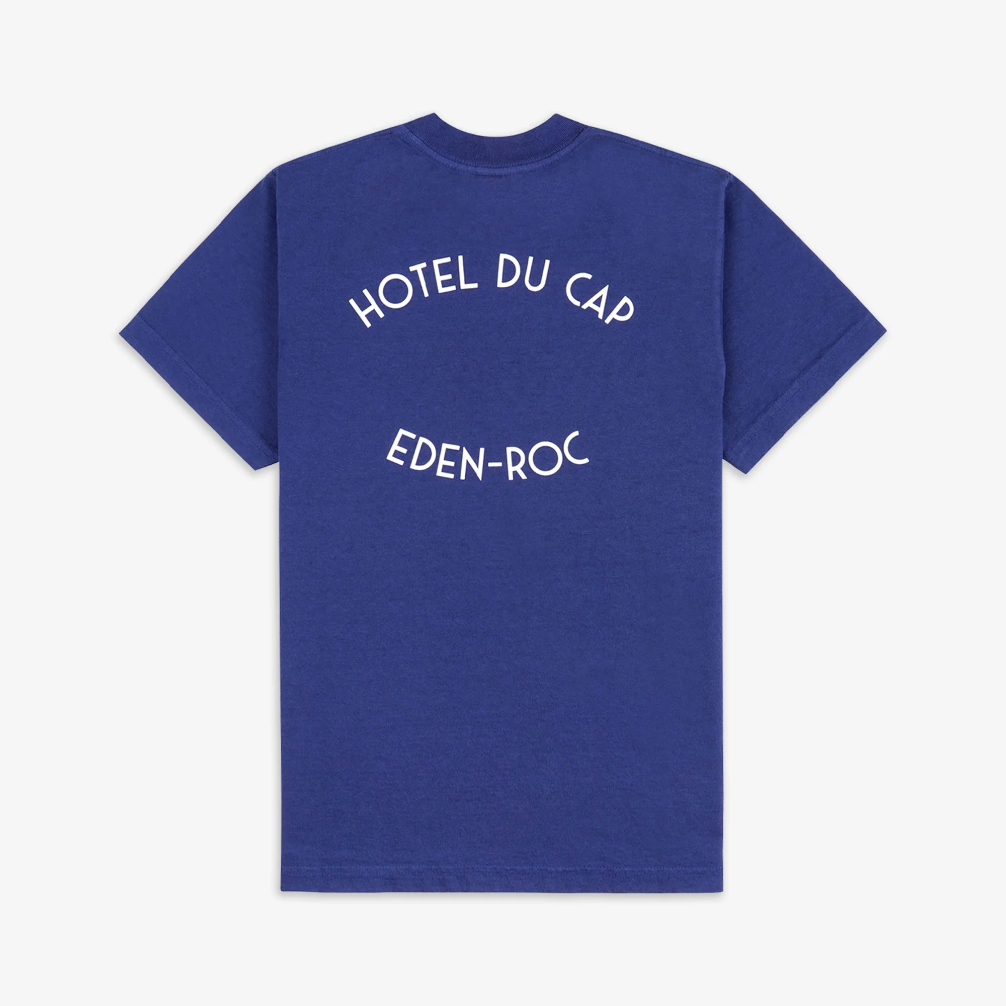 SPORTY & RICH | HOTEL DU CAP T-SHIRT { INDIGO/WHITE - Image 2