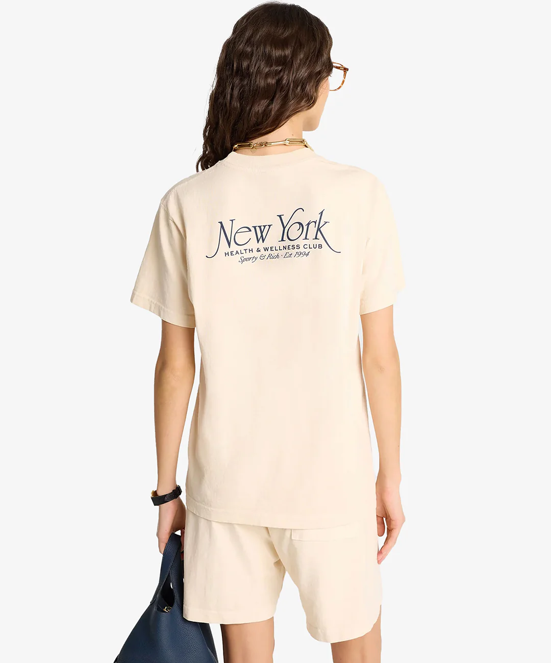 SPORTY & RICH | NY 94 T-SHIRT { CREAM - Image 4