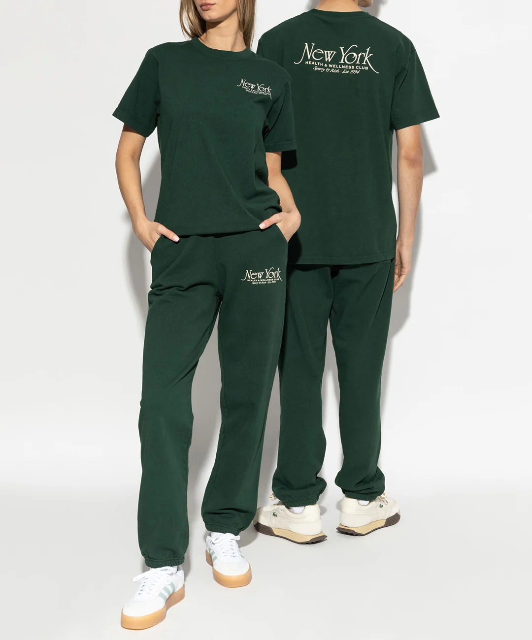 SPORTY & RICH | NY 94 T-SHIRT { FOREST/WHITE - Image 5