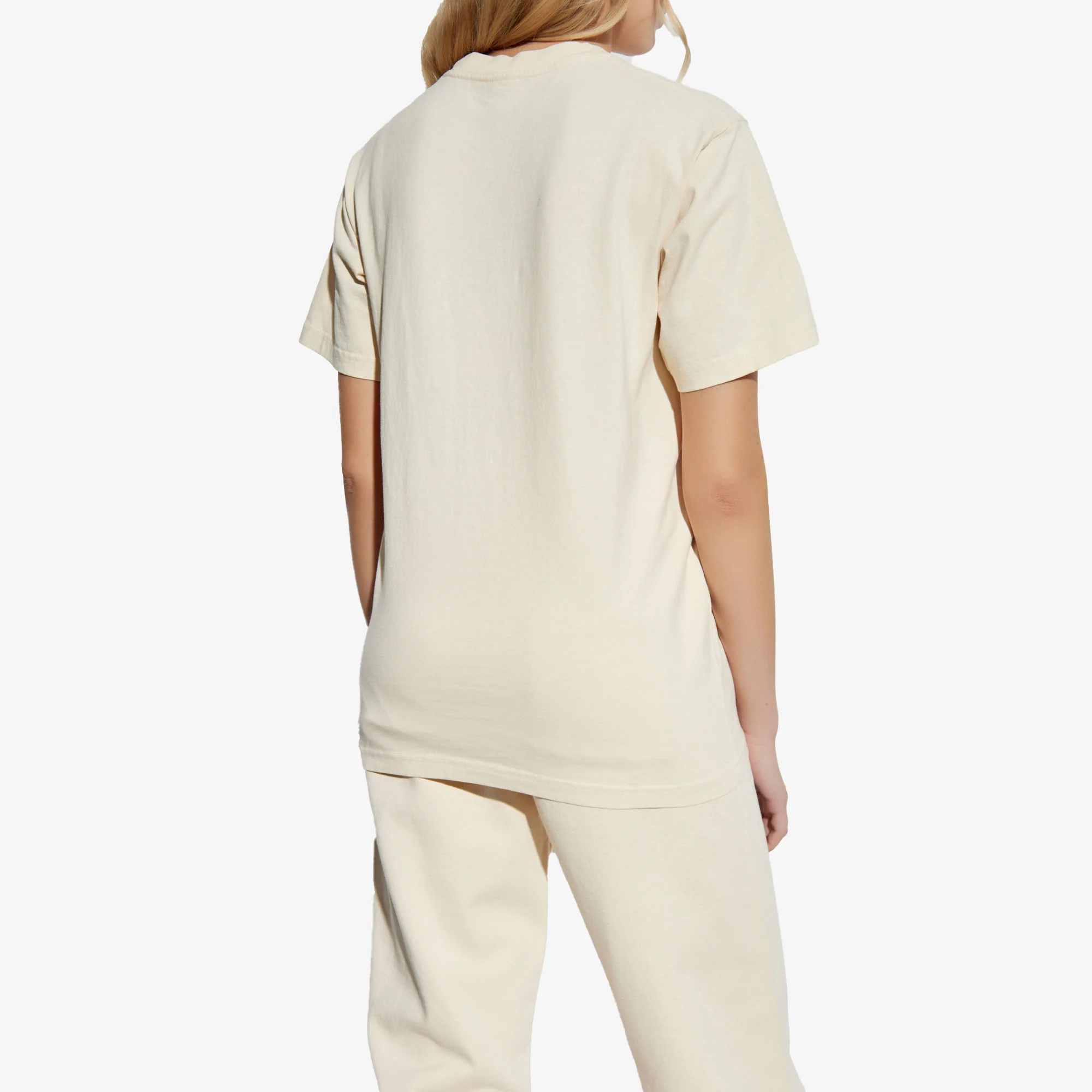 SPORTY & RICH | NY HEALTH CLUB T-SHIRT { CREAM - Image 3