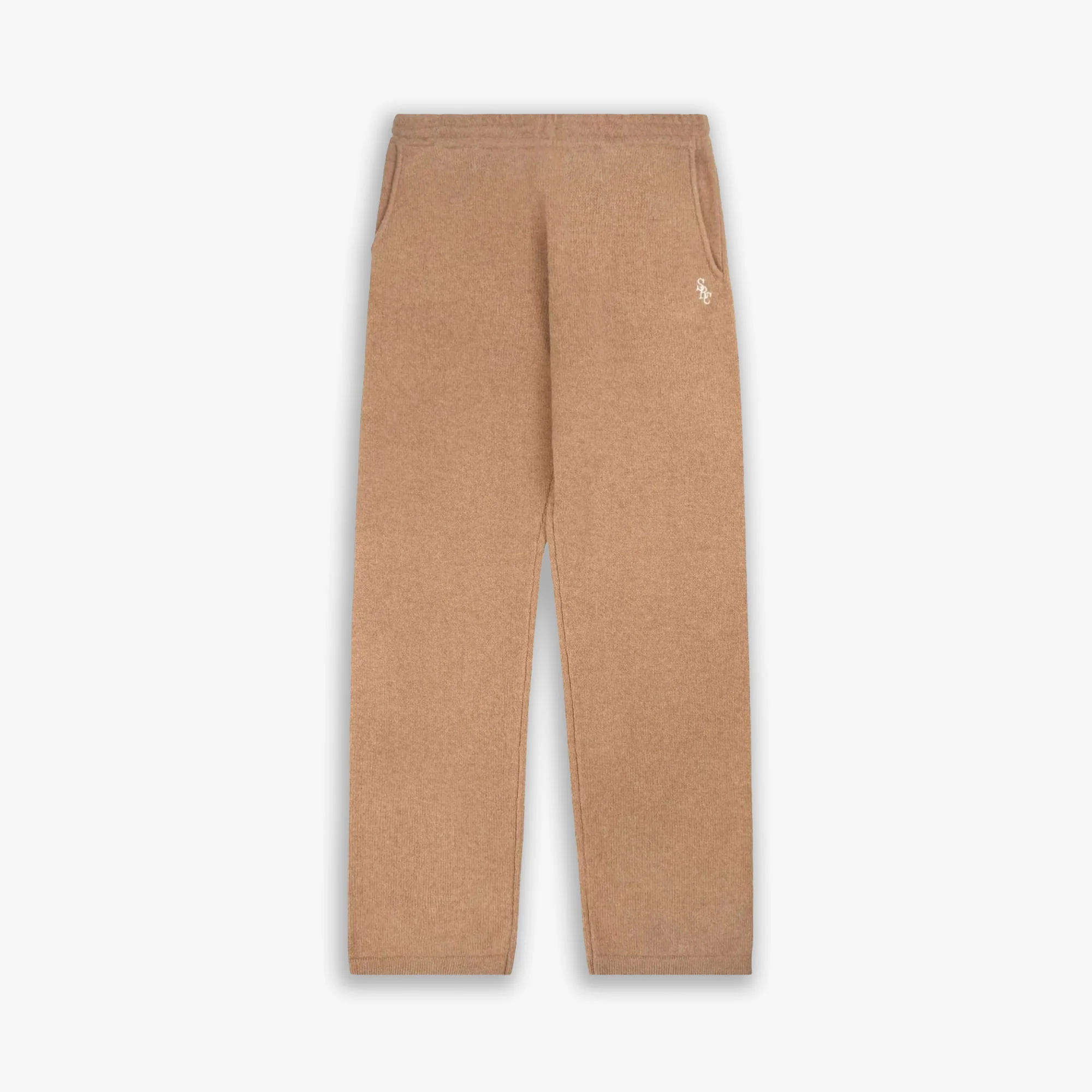 SPORTY & RICH | SRC WOOL CASHMERE TROUSERS { CAMEL