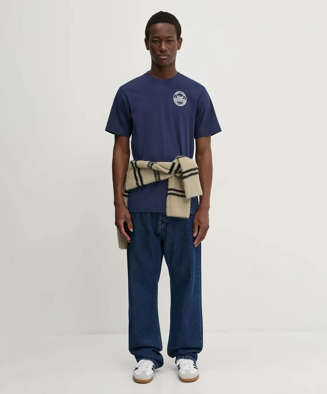 SPORTY & RICH | VENDOME RESORT T-SHIRT { NAVY - Image 5