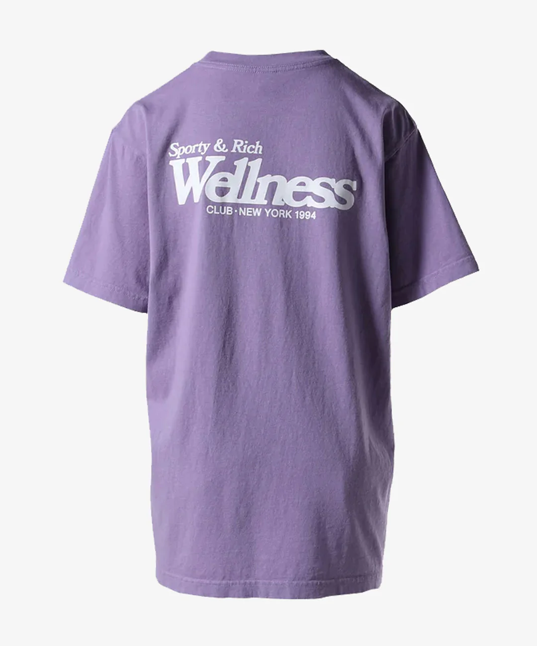 SPORTY & RICH | WELLNESS NY T-SHIRT { VIOLET/WHITE - Image 2