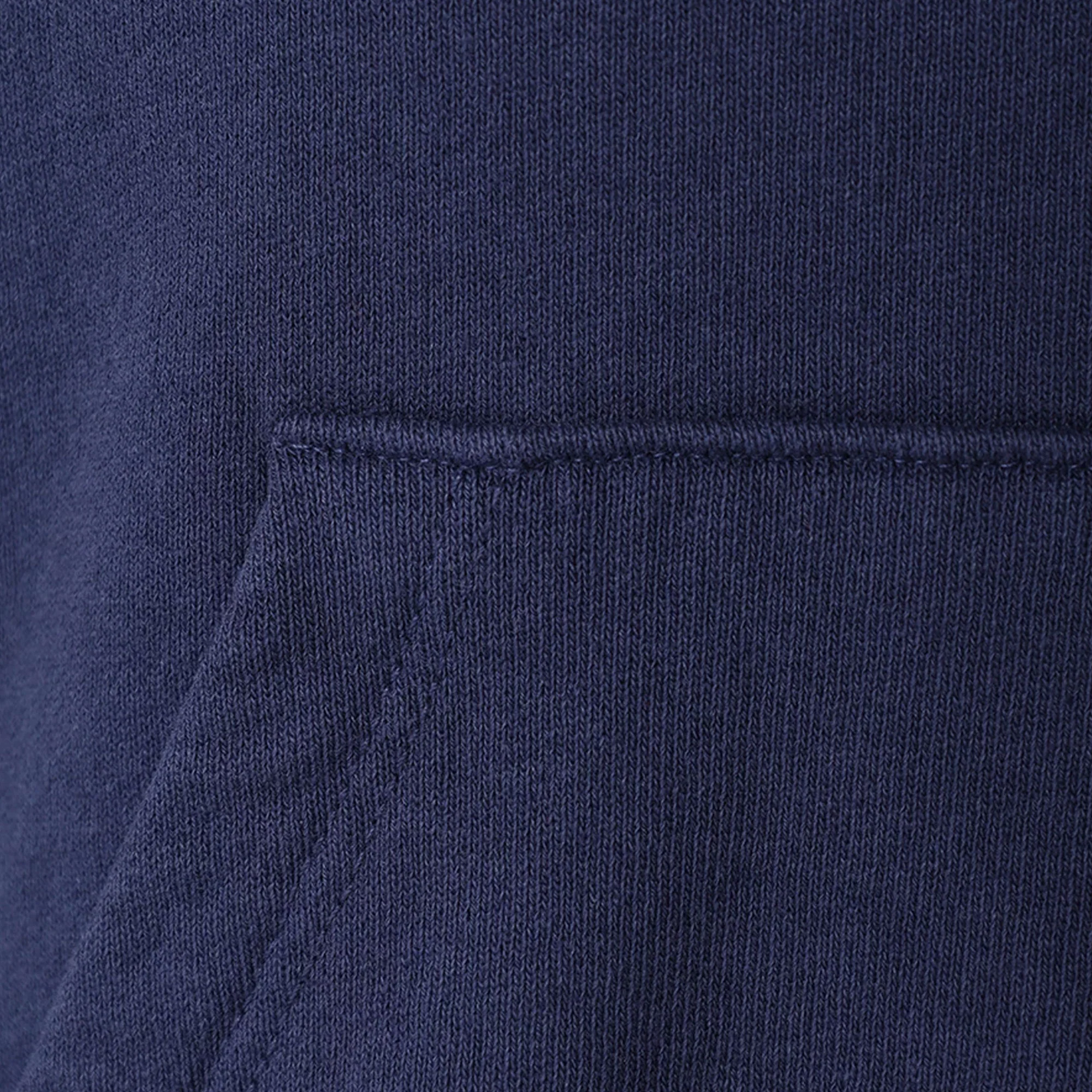 SPORTY & RICH | CROWN LOGO CROPPED HOODIE { NAVY/WHITE - Image 6