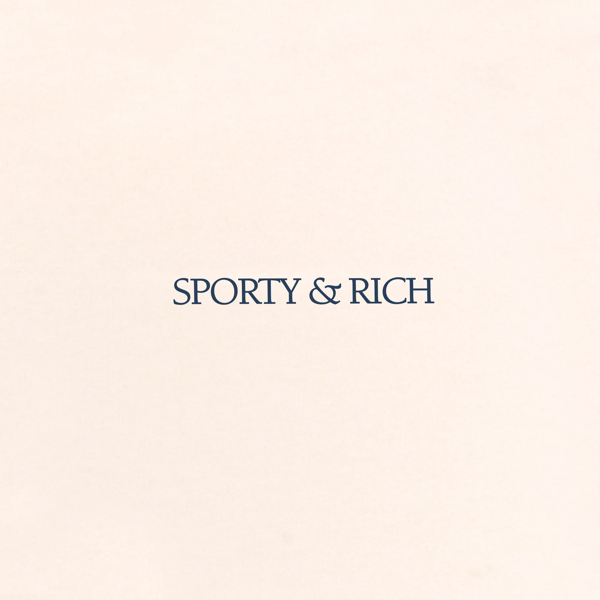 SPORTY & RICH | H&W CLUB CROPPED HOODIE { CREAM/NAVY - Image 3