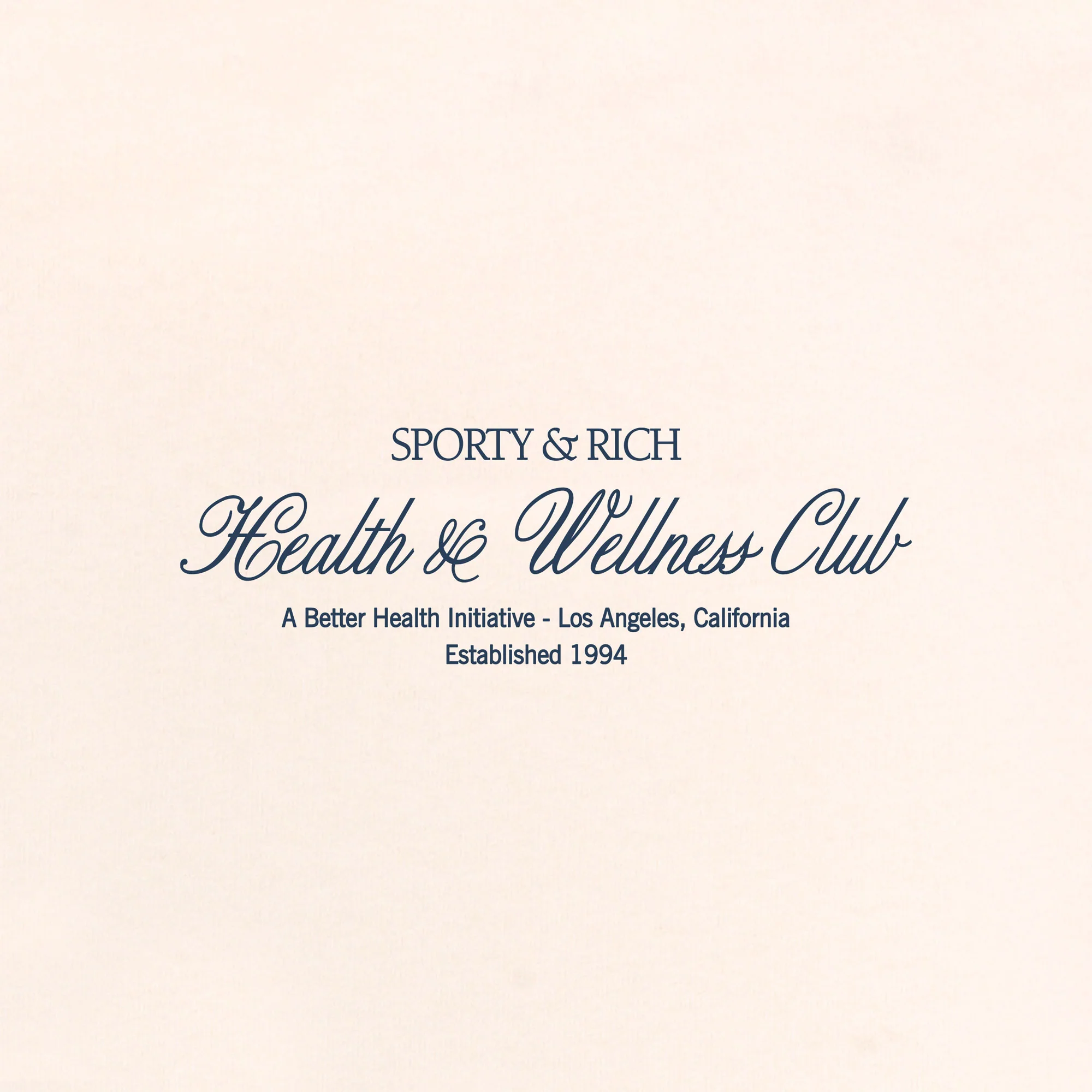 SPORTY & RICH | H&W CLUB CROPPED HOODIE { CREAM/NAVY - Image 4