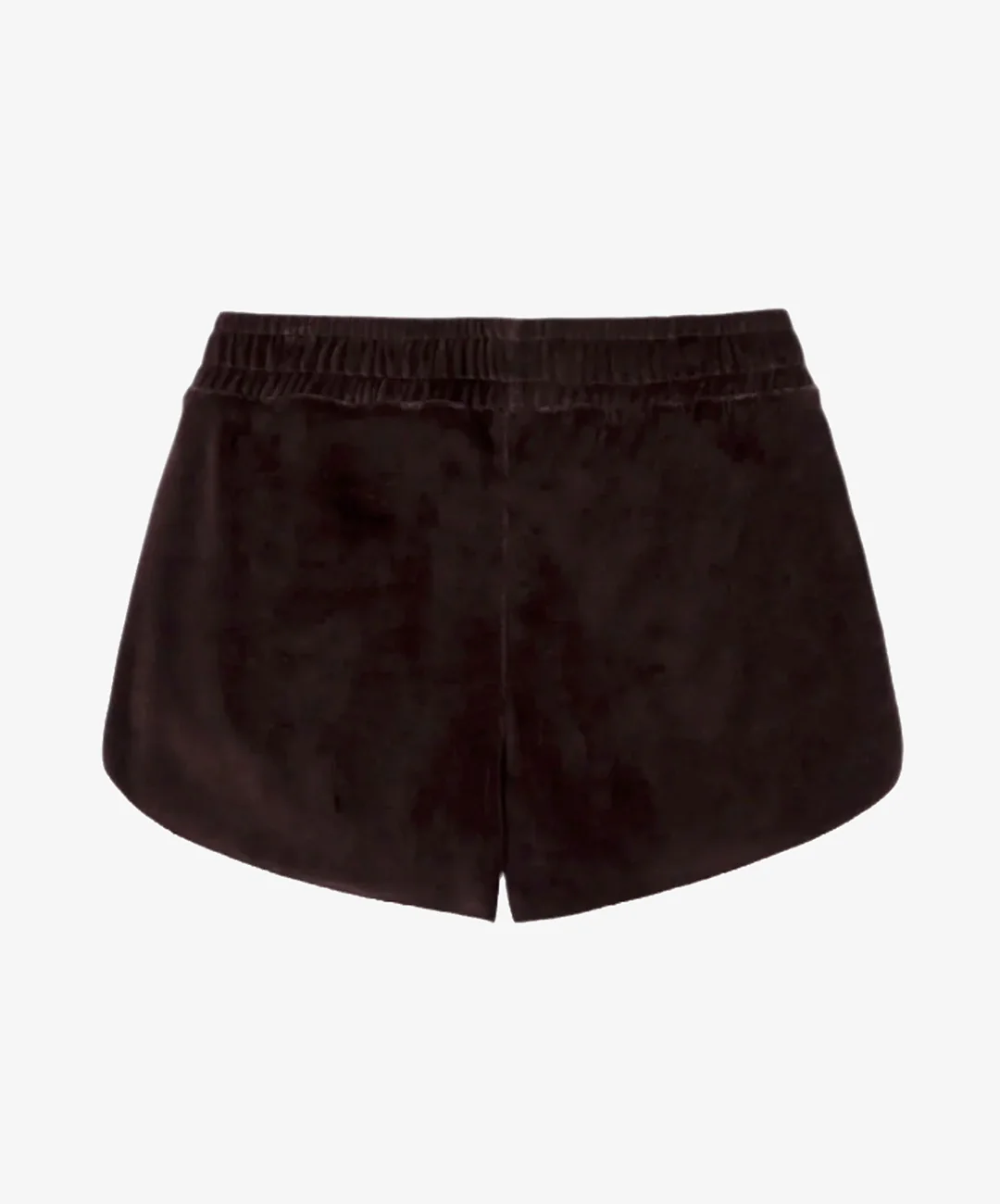 SPORTY & RICH | NY CREST VELOUR SHORT { BROWN - Image 3