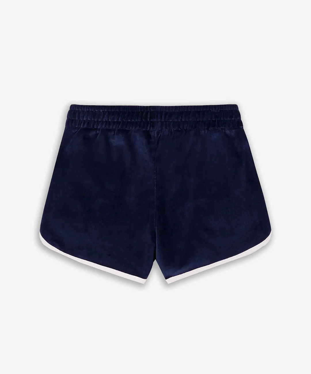 SPORTY & RICH | NY CREST VELOUR SHORT { NAVY/CREAM - Image 3