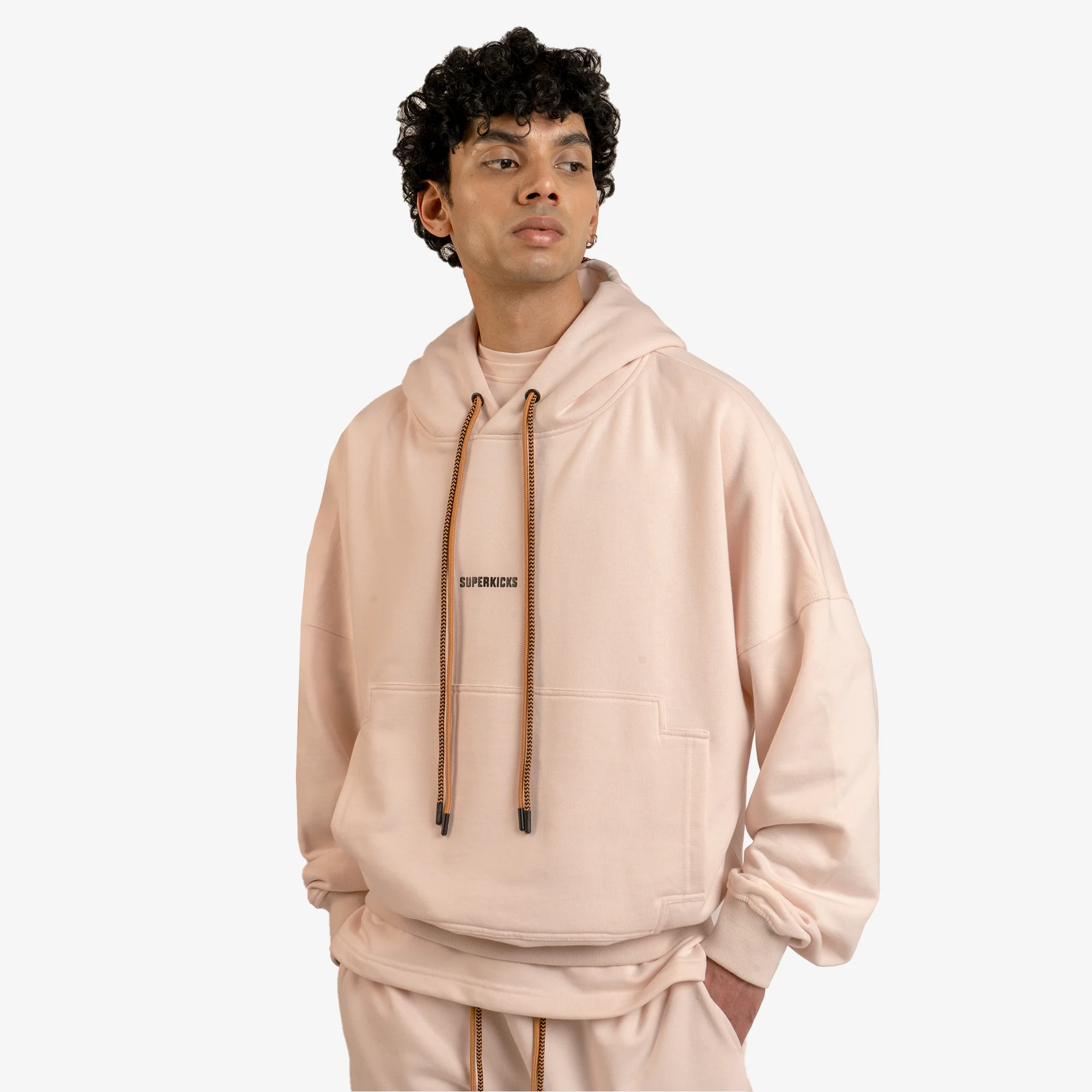 Superkicks | STARRY DISCO HOODIE { PEACH - Image 5
