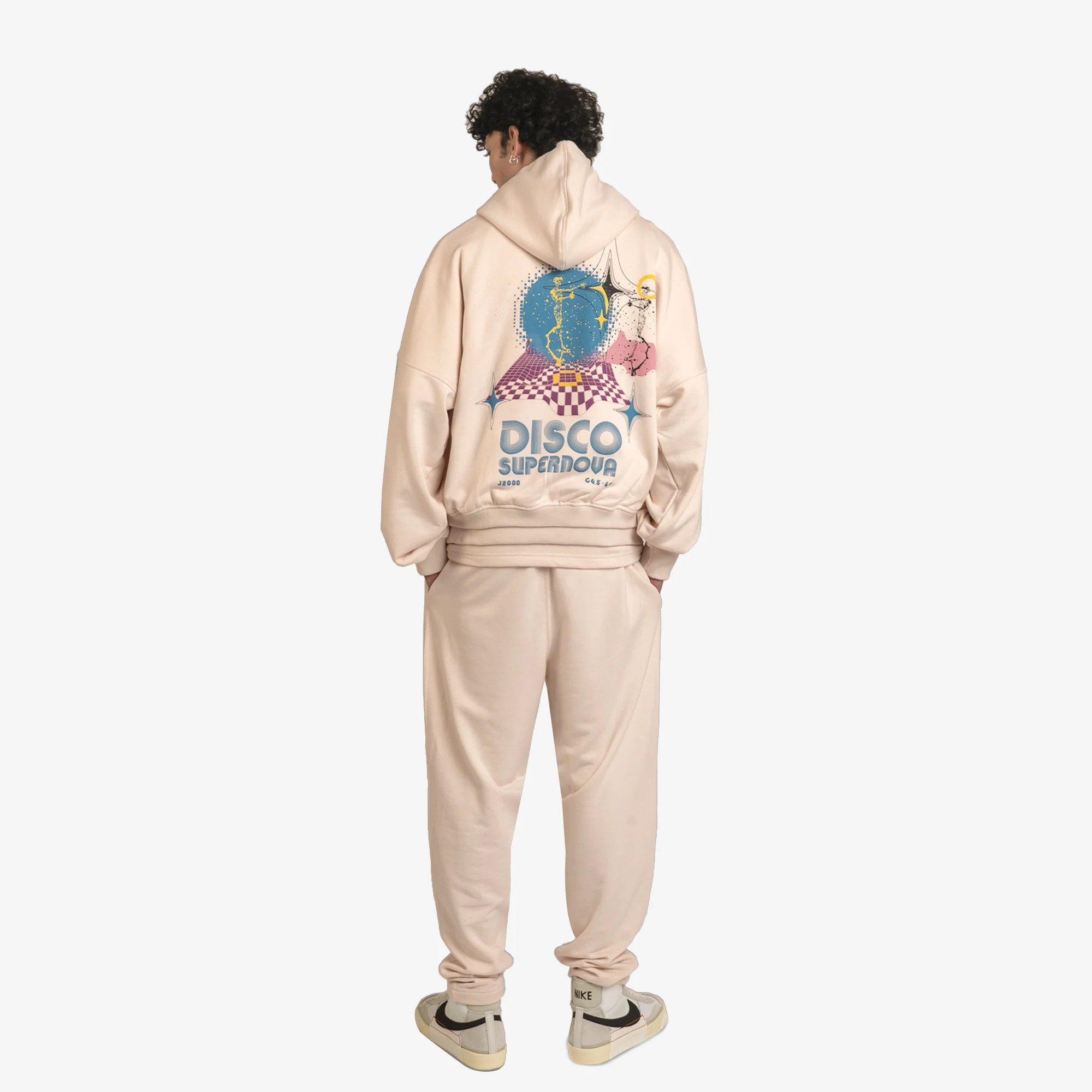 Superkicks | STARRY DISCO HOODIE { PEACH - Image 6