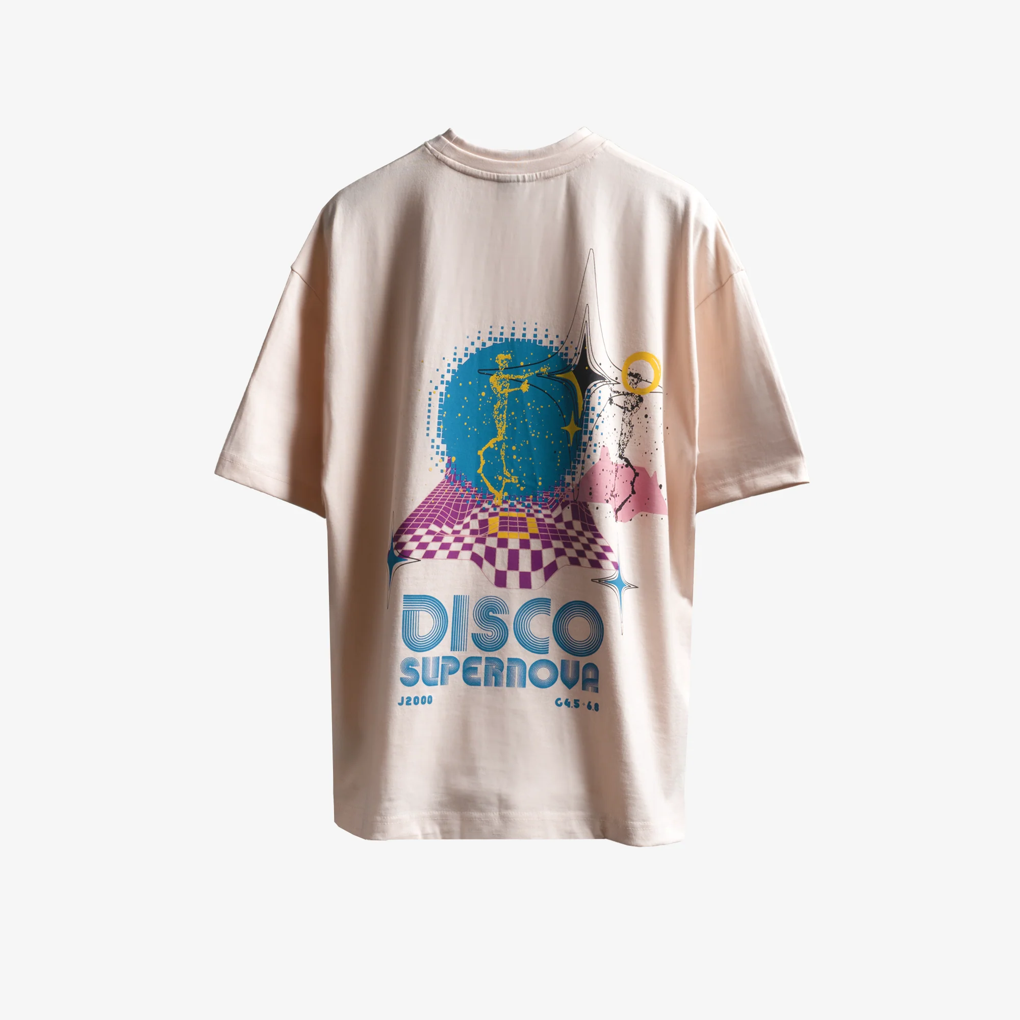 Superkicks | STARRY DISCO T-SHIRT { PEACH - Image 5