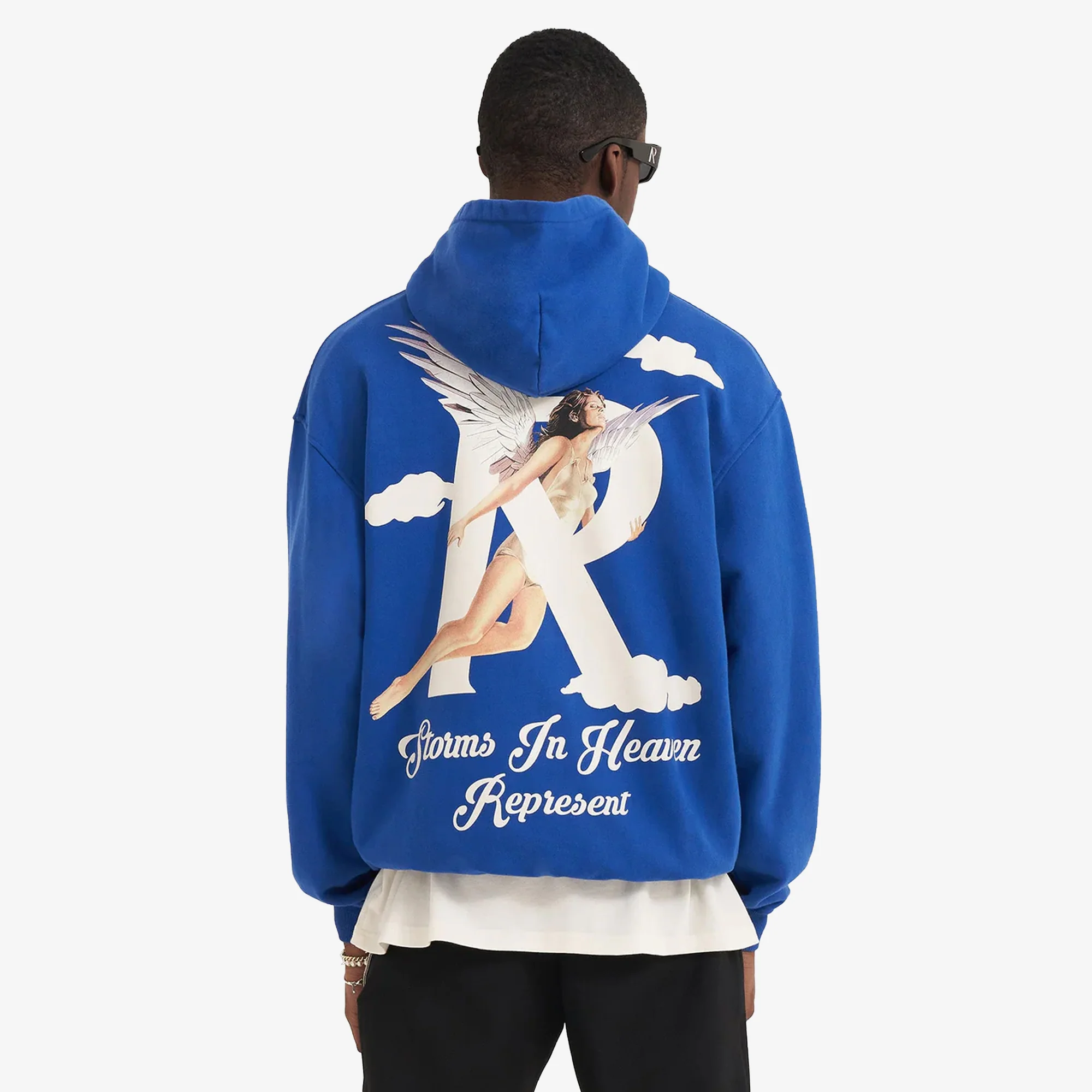 Represent | STORMS IN HEAVEN HOODIE  { COBALT - Image 2
