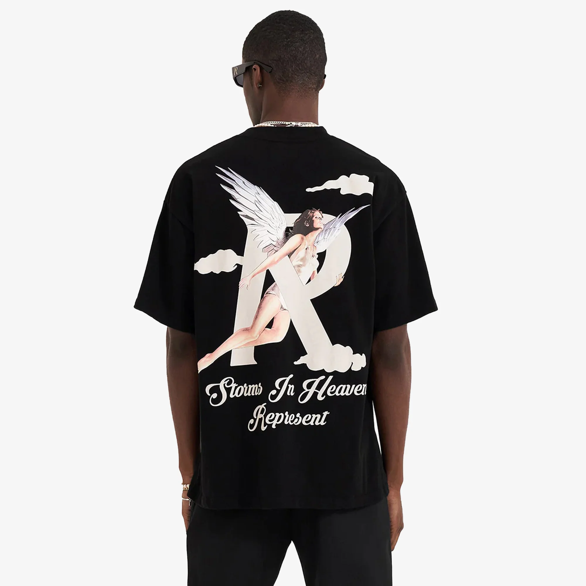 Represent | STORMS IN HEAVEN T-SHIRT { BLACK - Image 2