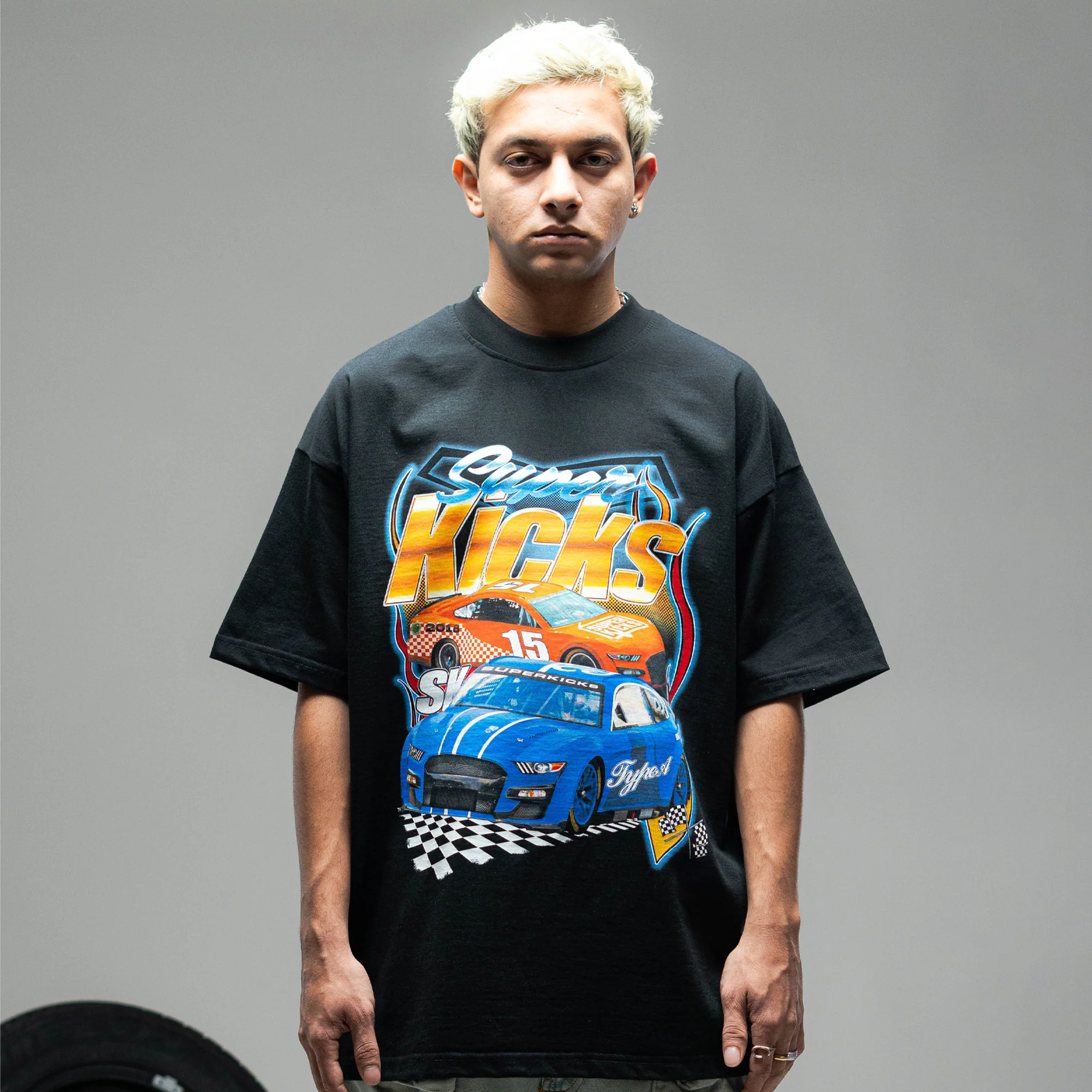 Superkicks | SUPER FLAMES TEE { BLACK