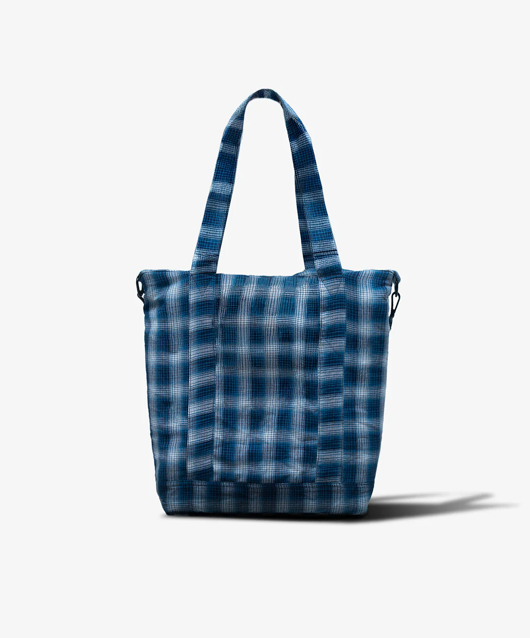SUPERKICKS | NOSTALGIC CHEQUERED POPPINS BAG { BLUE - Image 2